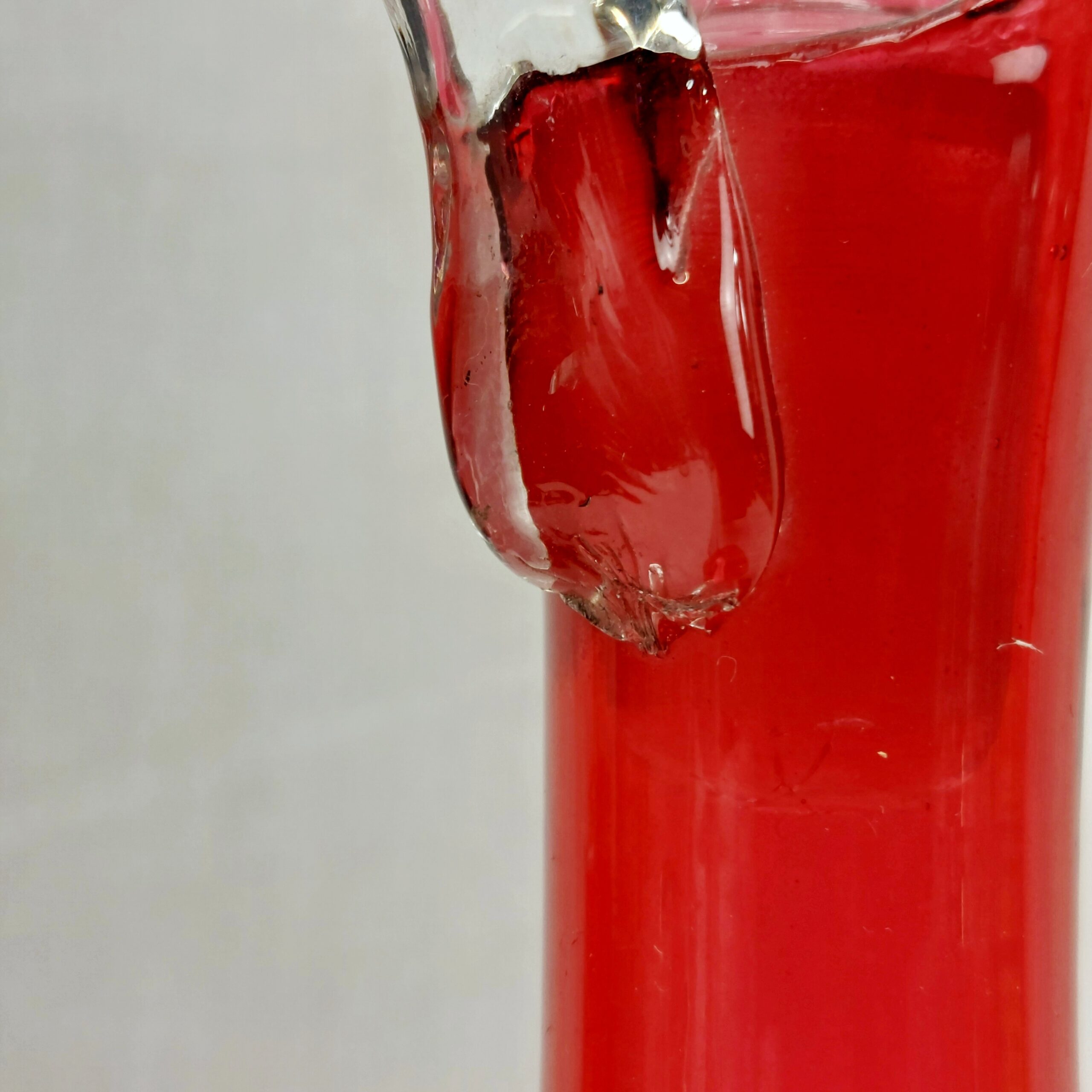 Victorian Cranberry Glass Decanter - Image 8