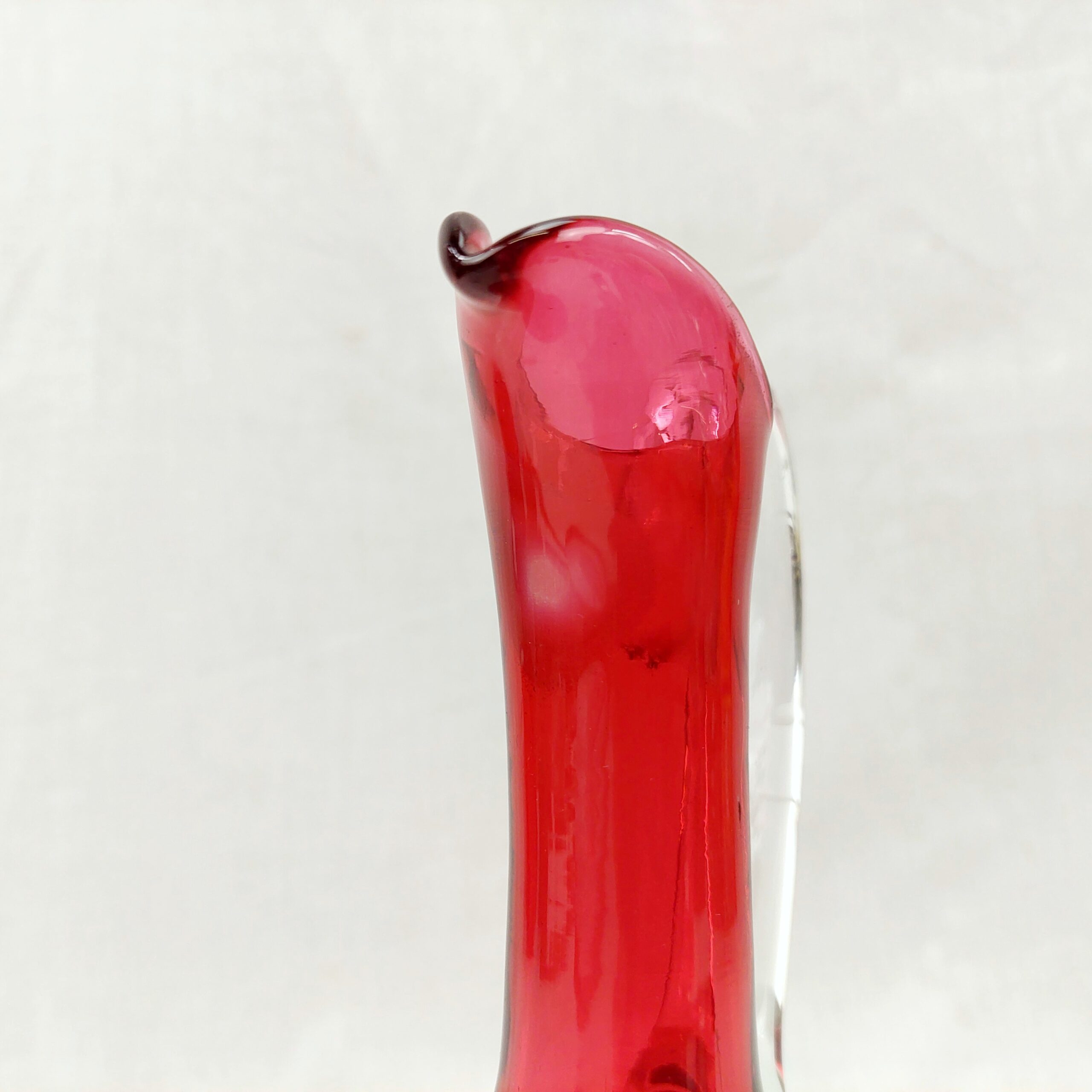 Victorian Cranberry Glass Decanter - Image 3