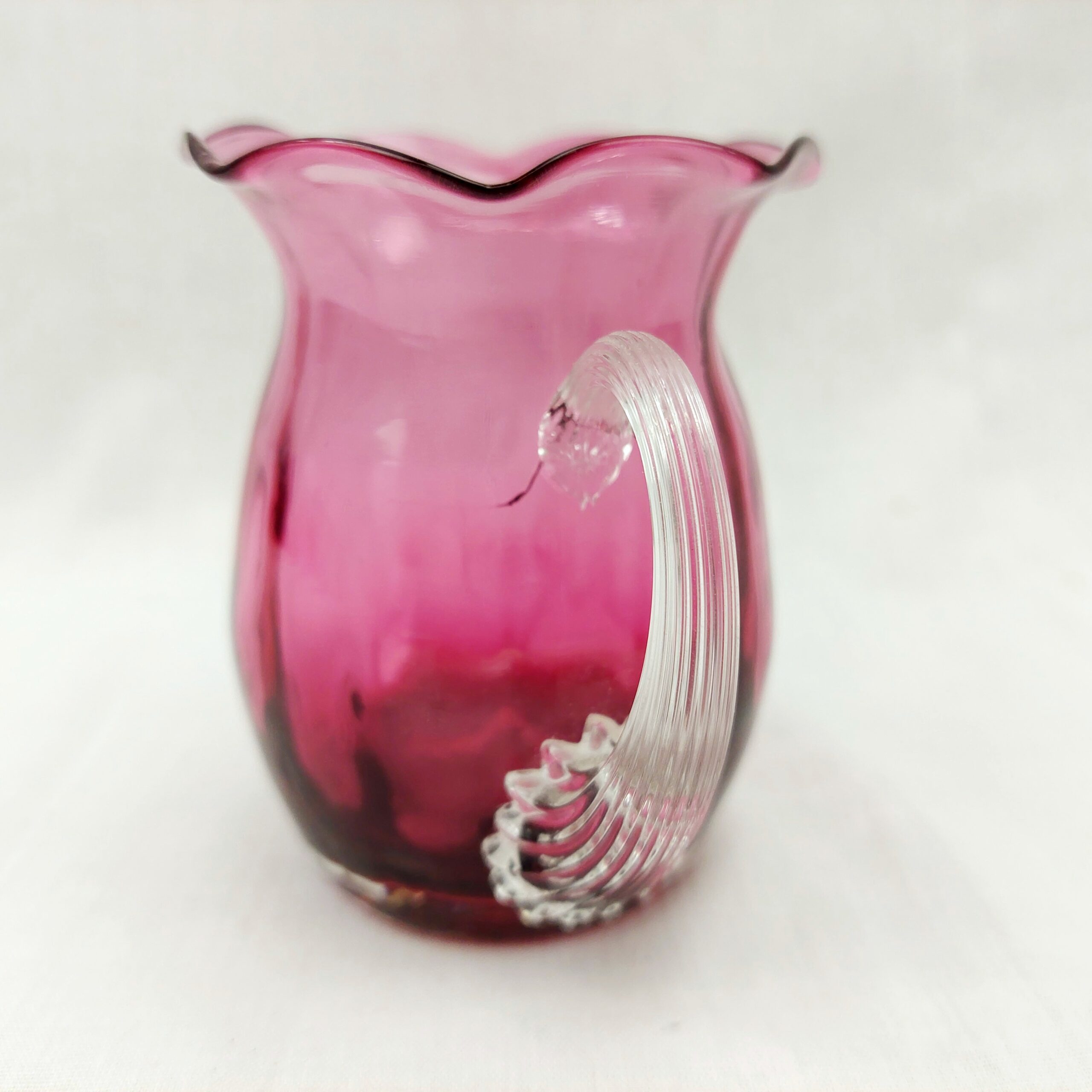 Victorian Cranberry Glass Jug - Image 3