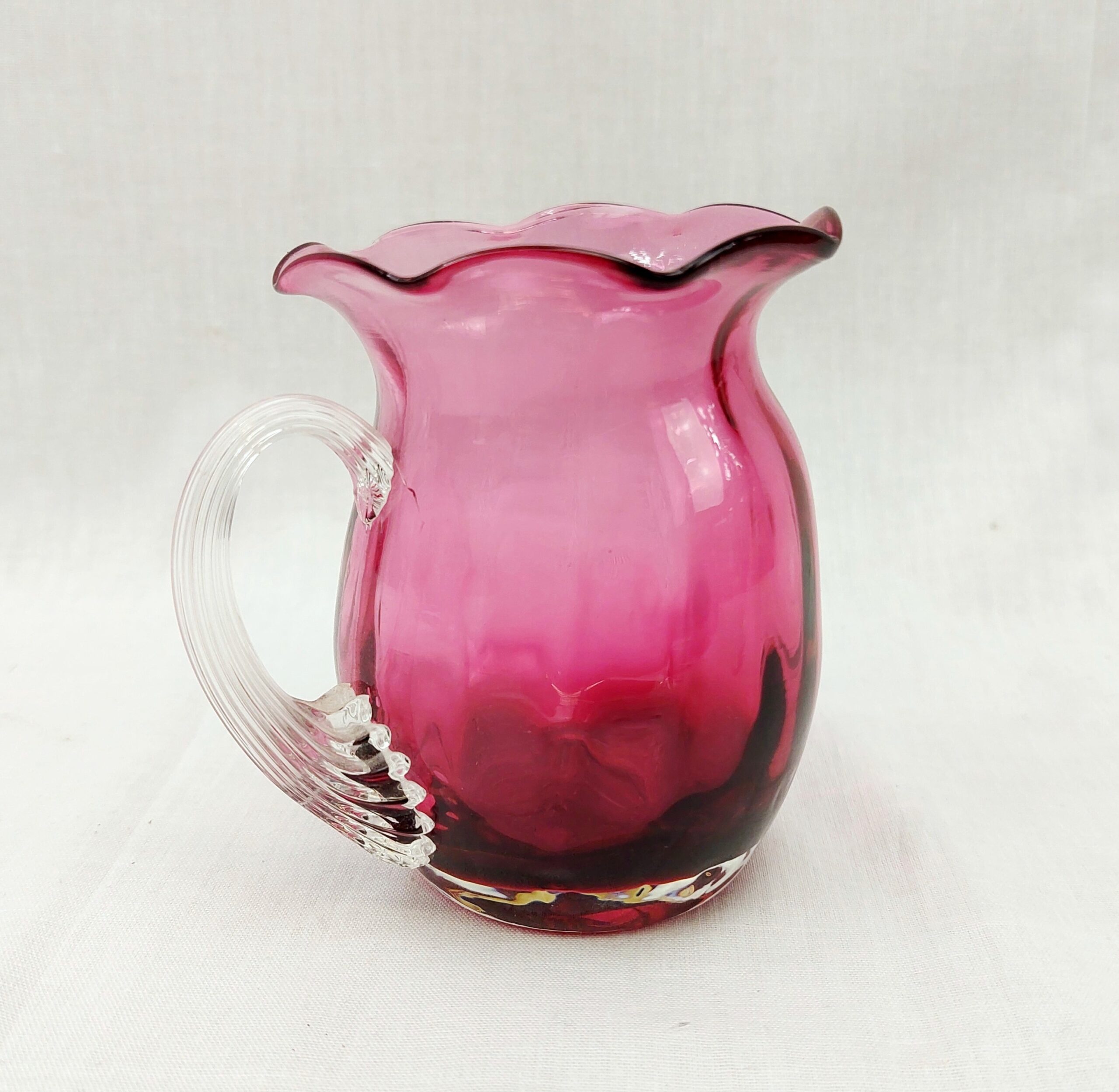 Victorian Cranberry Glass Jug - Image 2