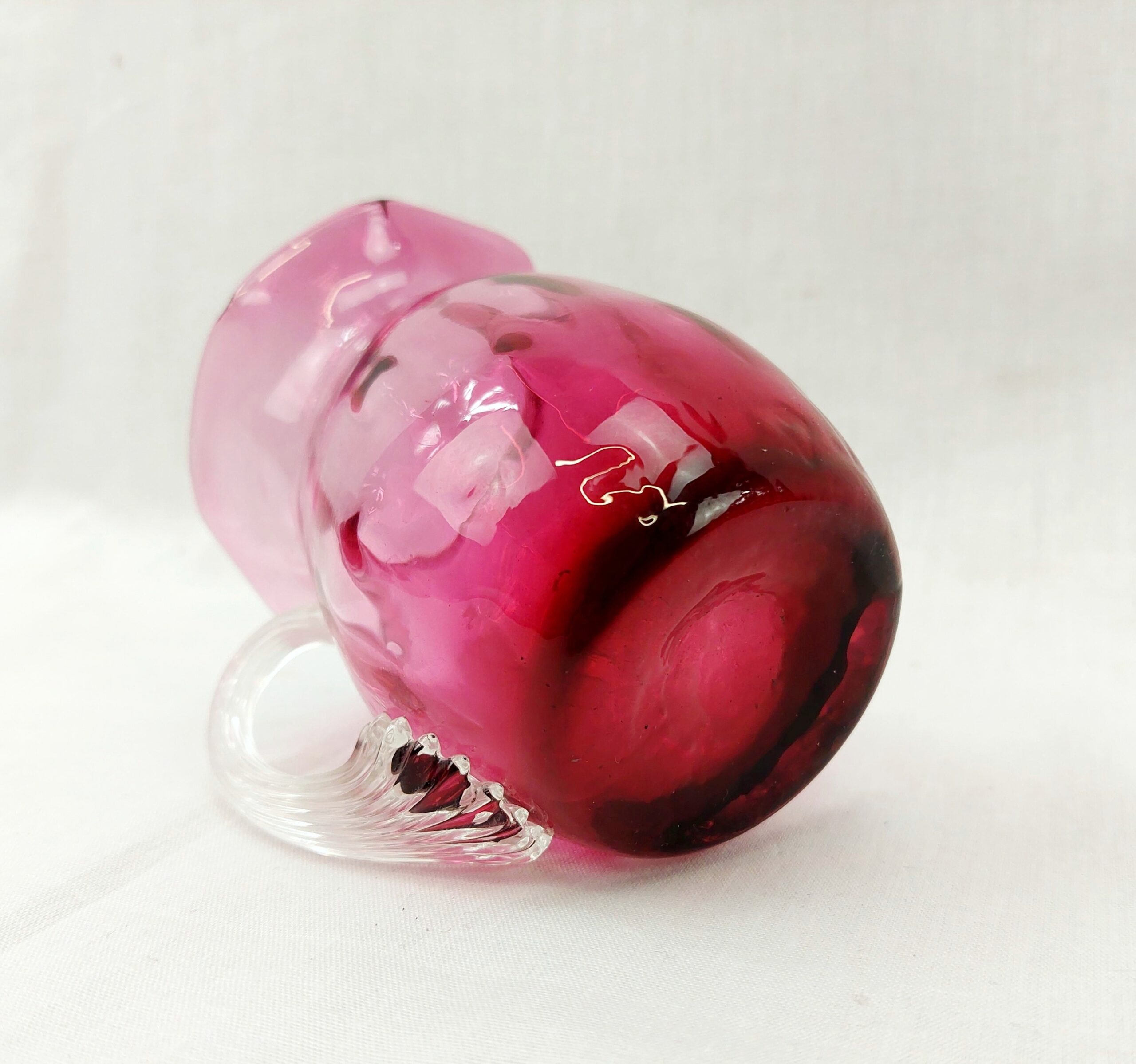 Victorian Cranberry Glass Jug - Image 6
