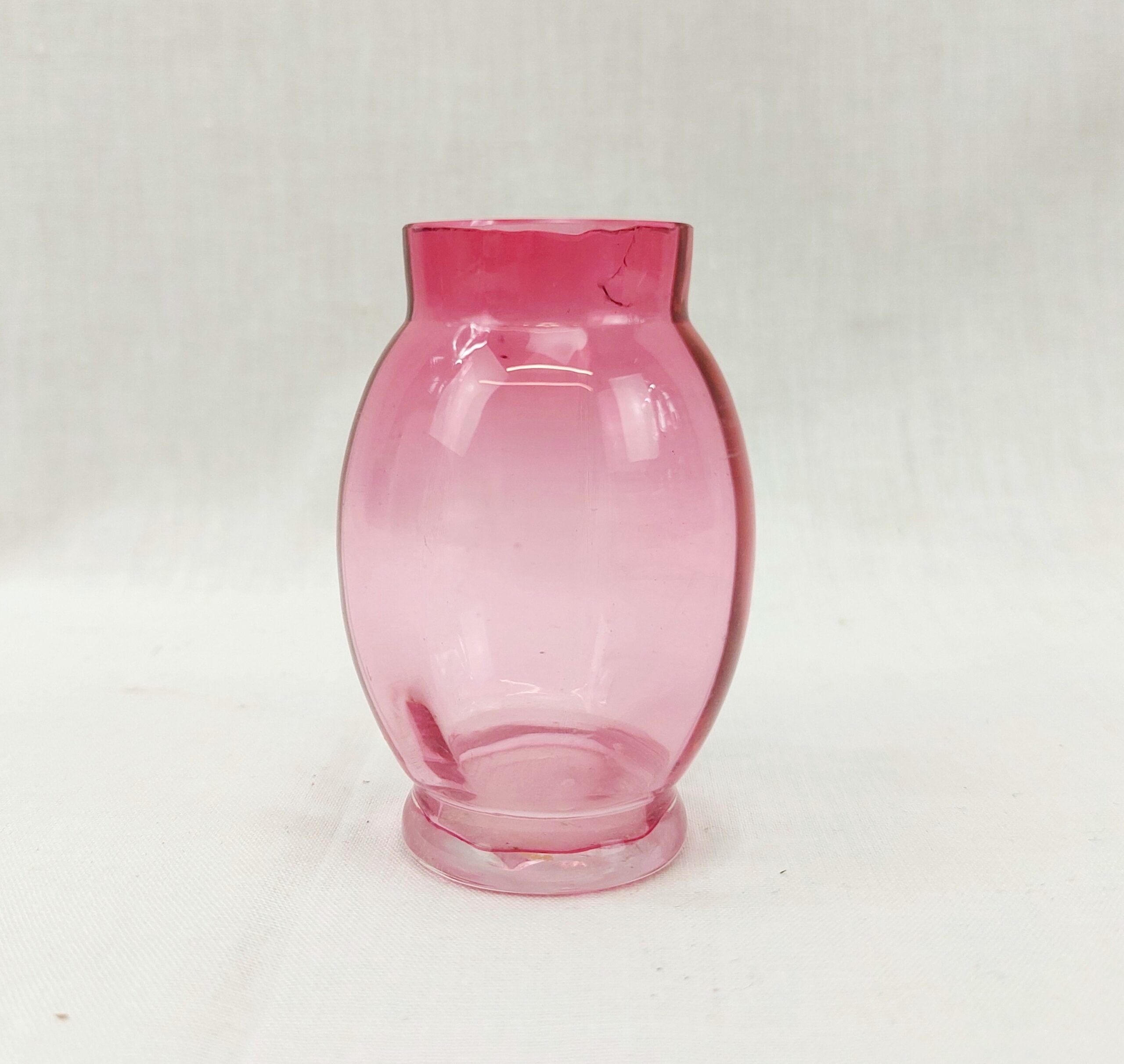 Victorian Cranberry Glass Small Bud Vase