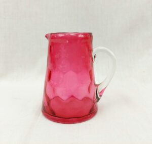 Victorian Cranberry Glass Small Jug