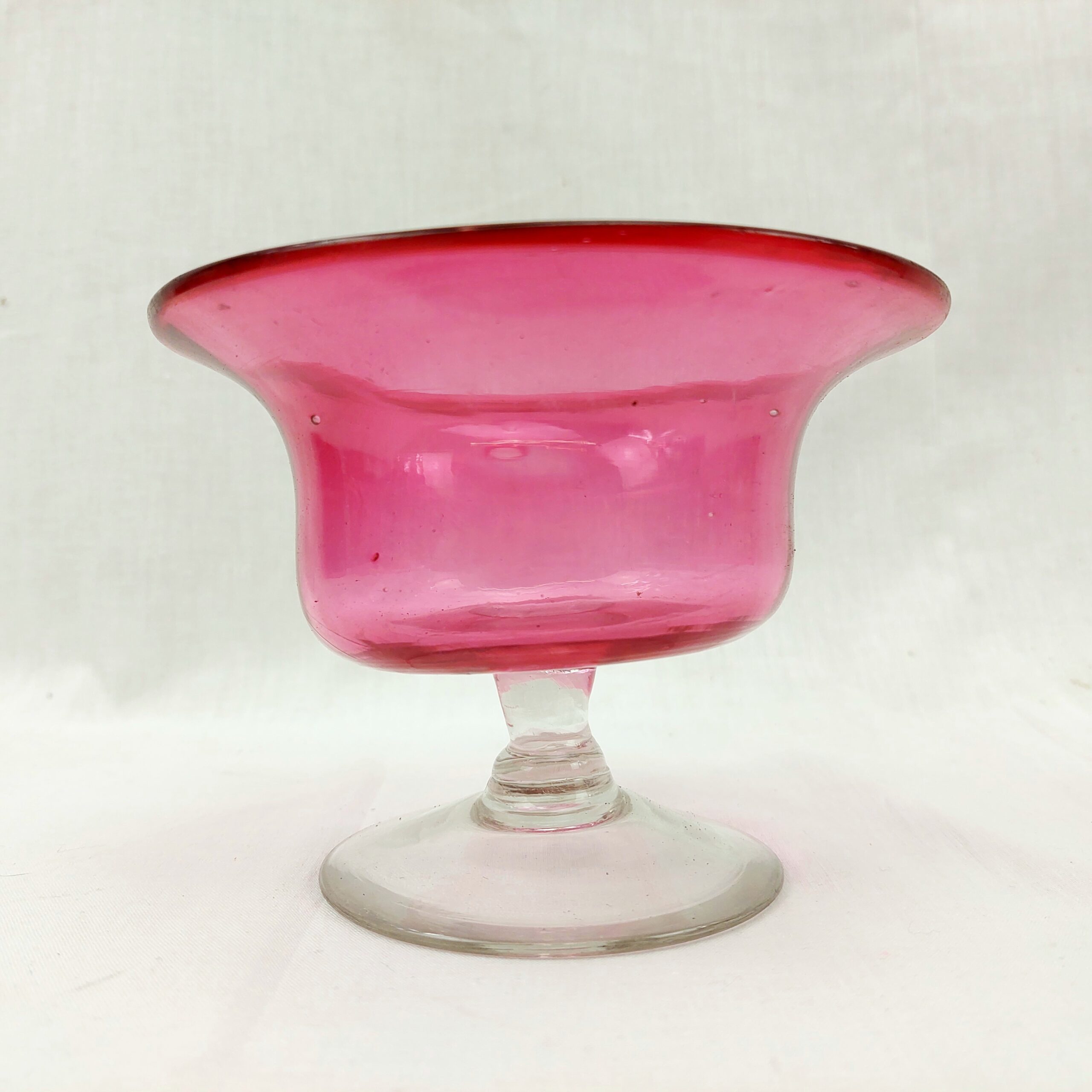 Victorian Cranberry Glass Tazza - Image 2