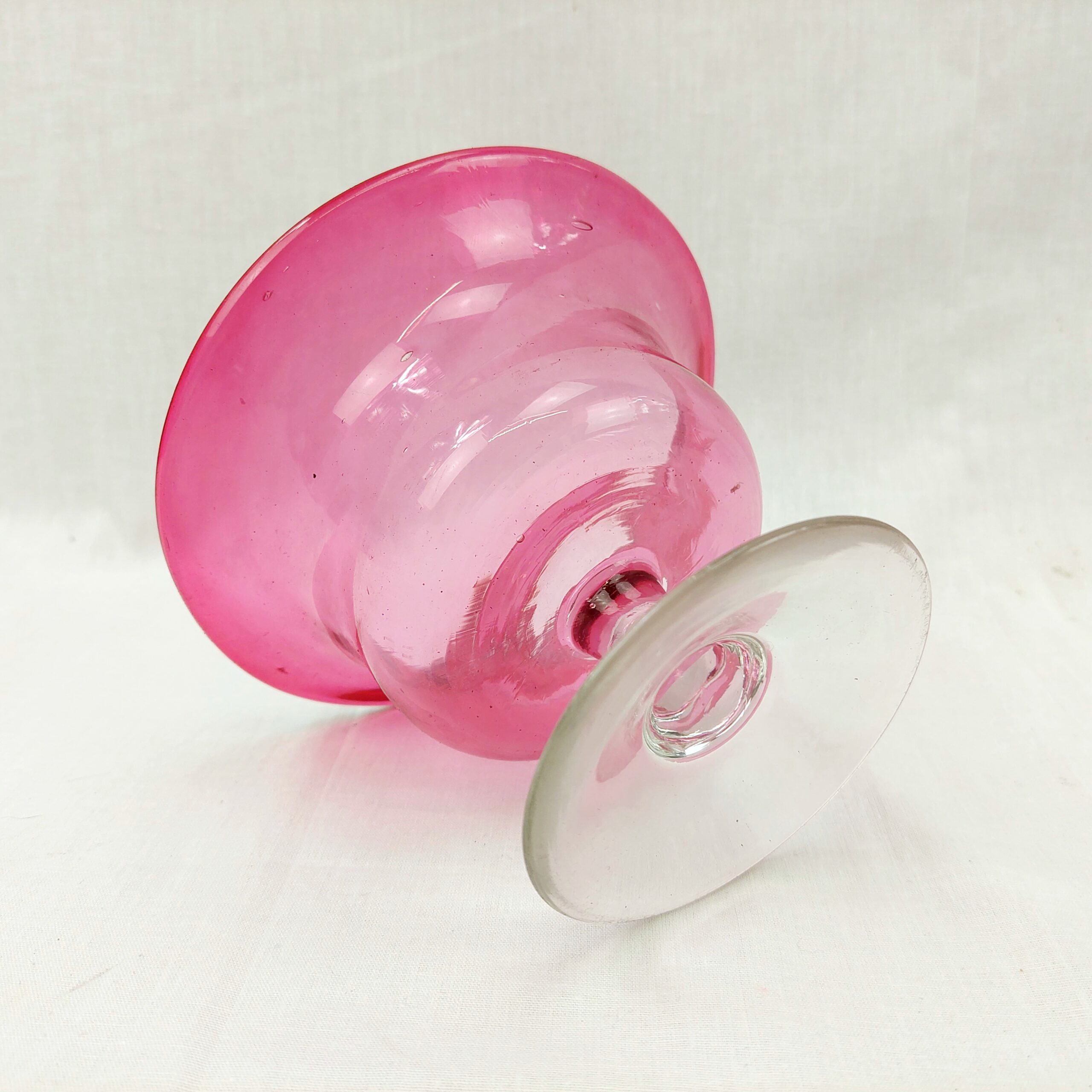 Victorian Cranberry Glass Tazza - Image 5