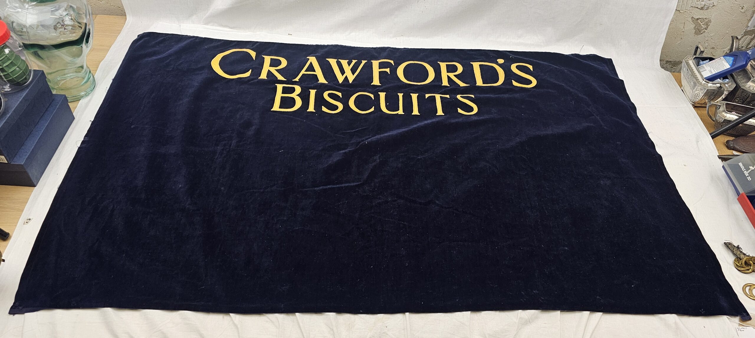 Vintage 1950s Crawfords Biscuits Shop Counter Sash - Image 9