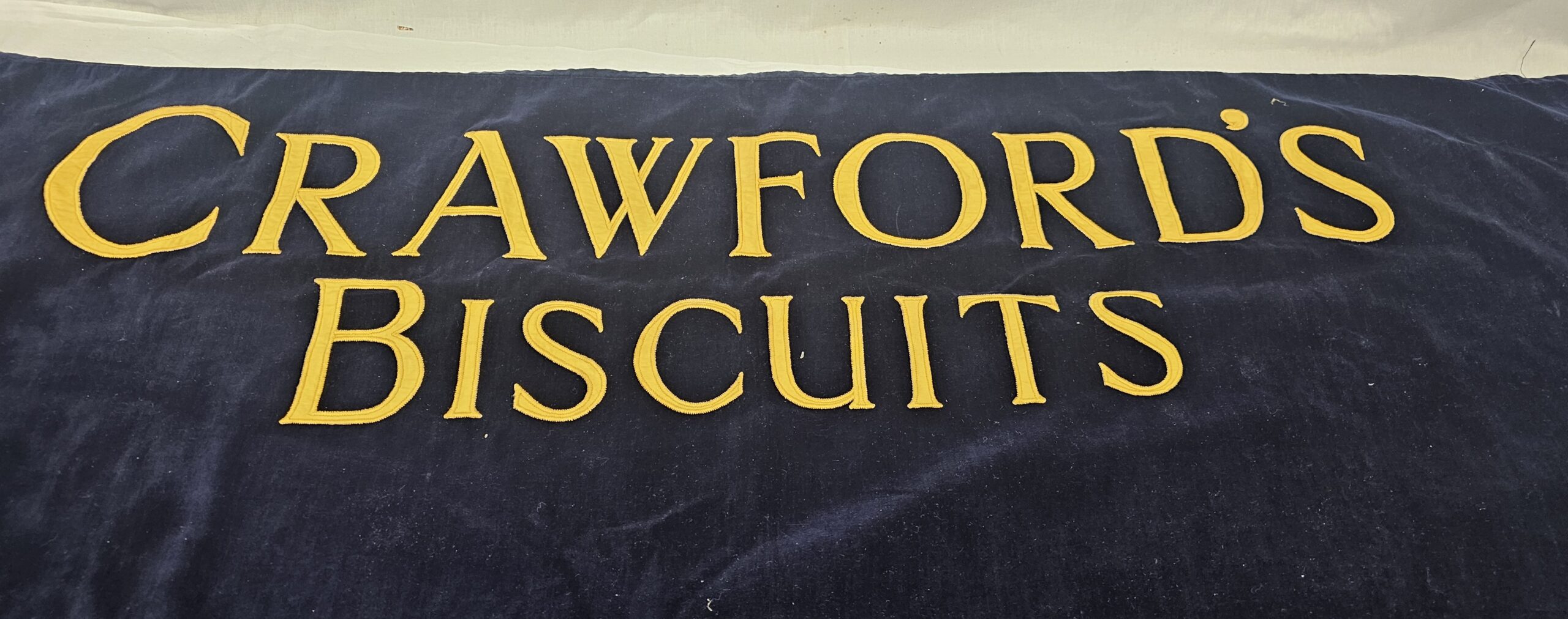 Vintage 1950s Crawfords Biscuits Shop Counter Sash - Image 8