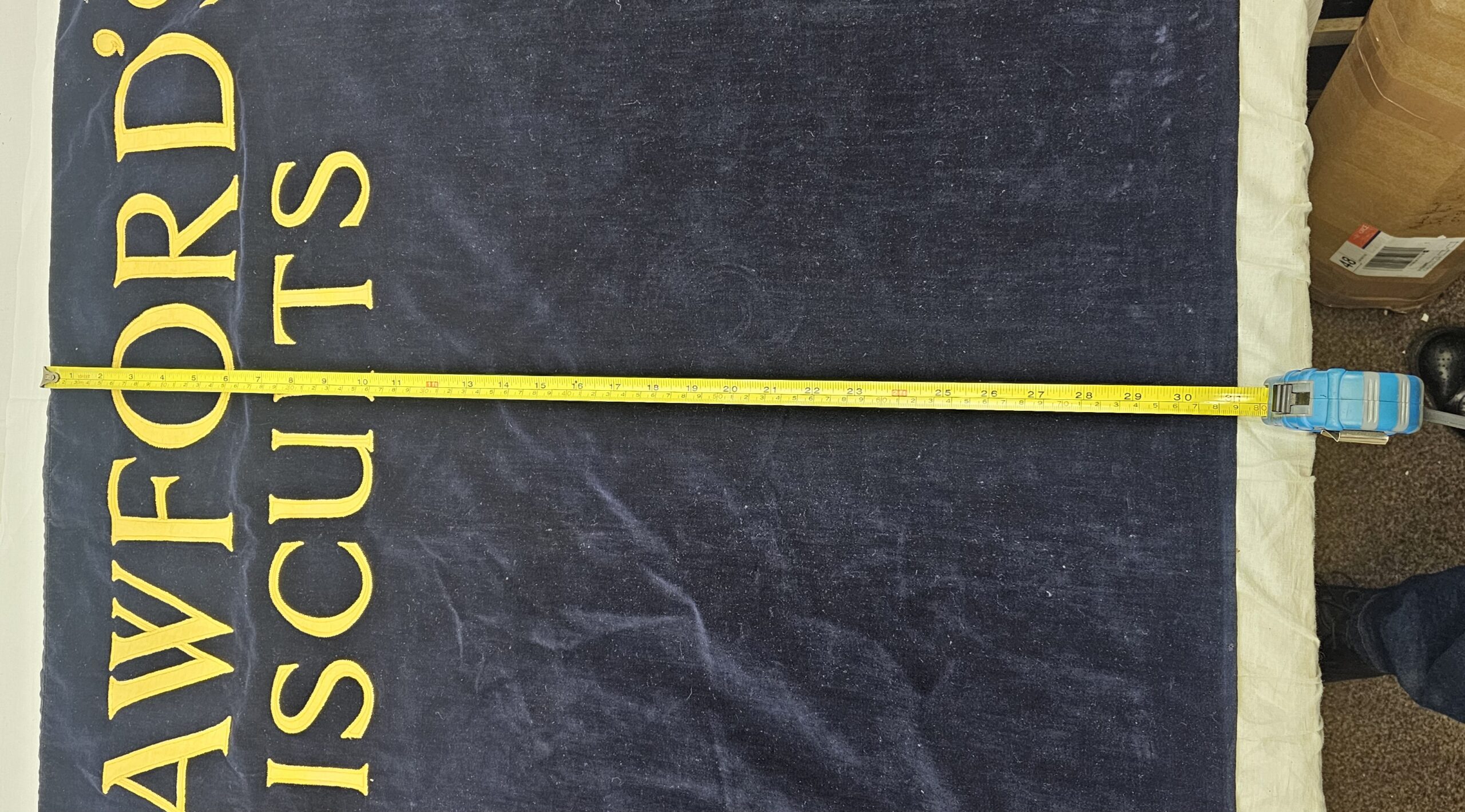 Vintage 1950s Crawfords Biscuits Shop Counter Sash - Image 4