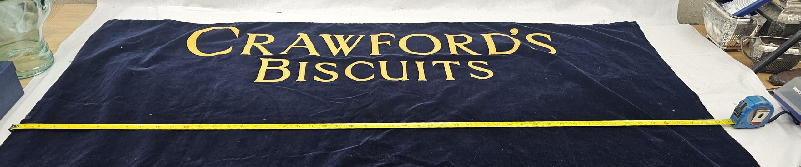 Vintage 1950s Crawfords Biscuits Shop Counter Sash