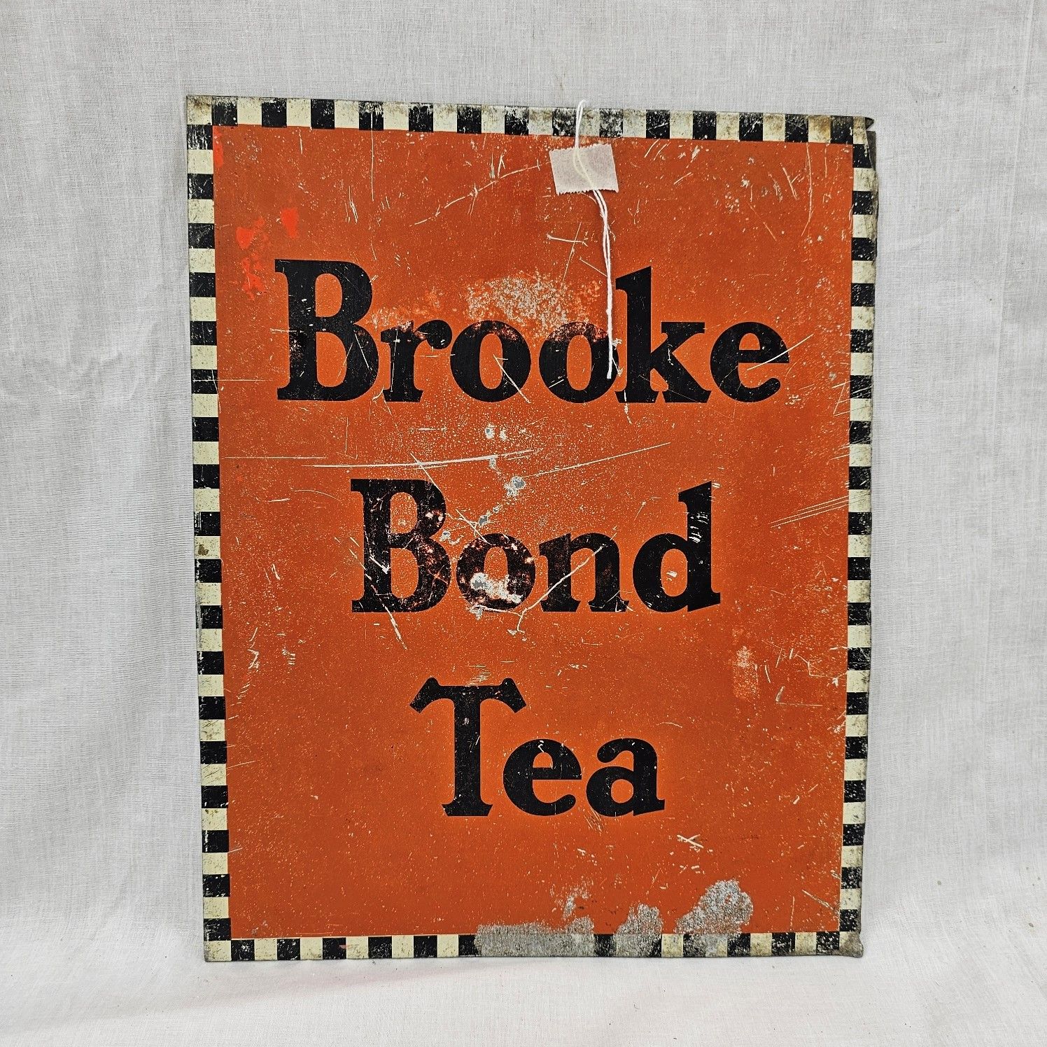 Vintage Brooke Bond Tea Slot In Double Sided Enamel Advertising Sign - Image 2