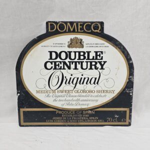 Vintage Double Century Sherry Enamel Advertising Sign