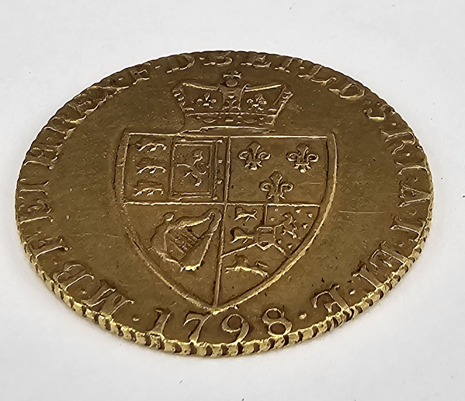 1798 George III Gold Guinea Rare Coin - Image 6