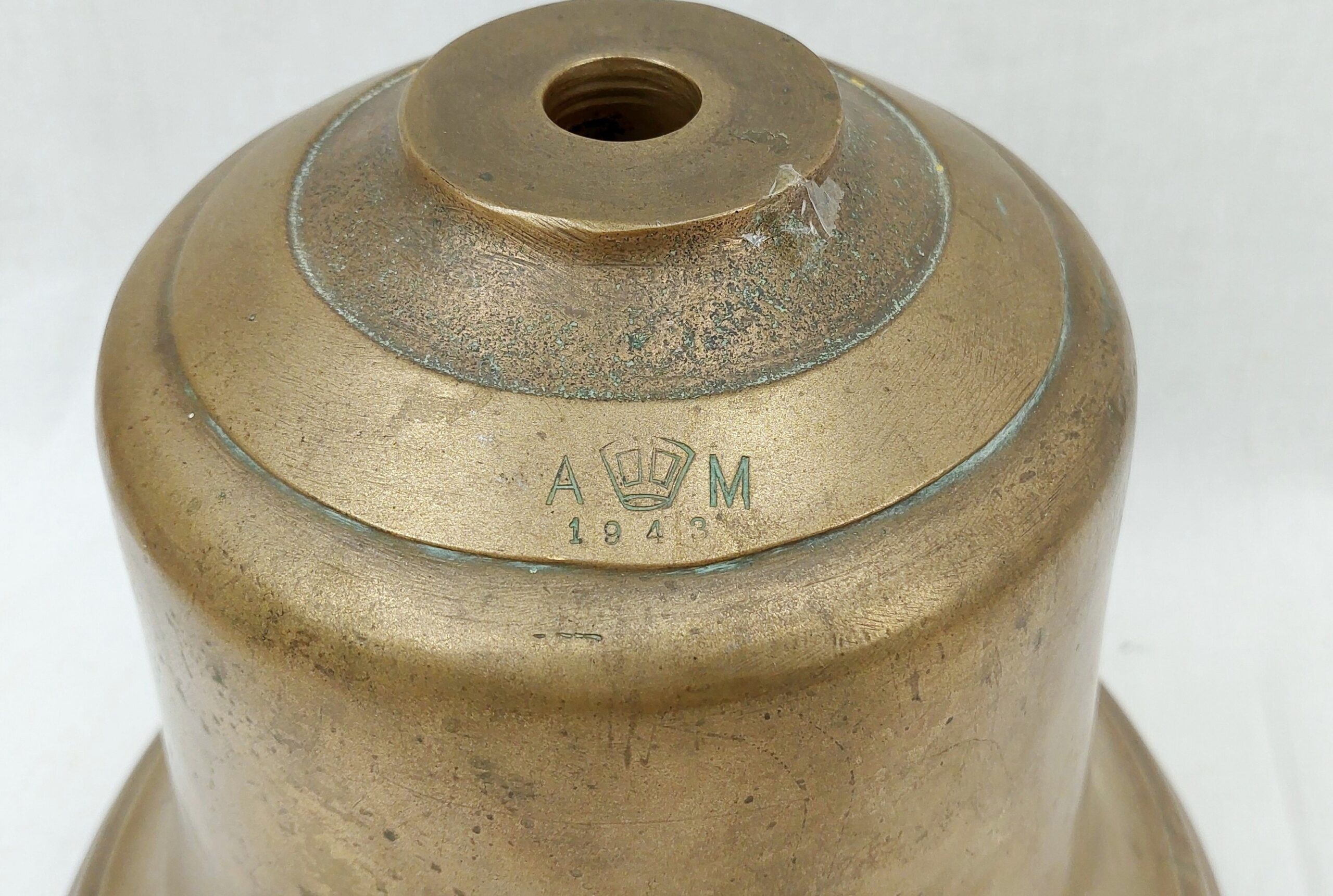 1943 Dated Air Ministry RAF Bronze Scramble Bell - Image 5