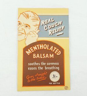 1950s Mentholated Balsam Shop Advertising Standee
