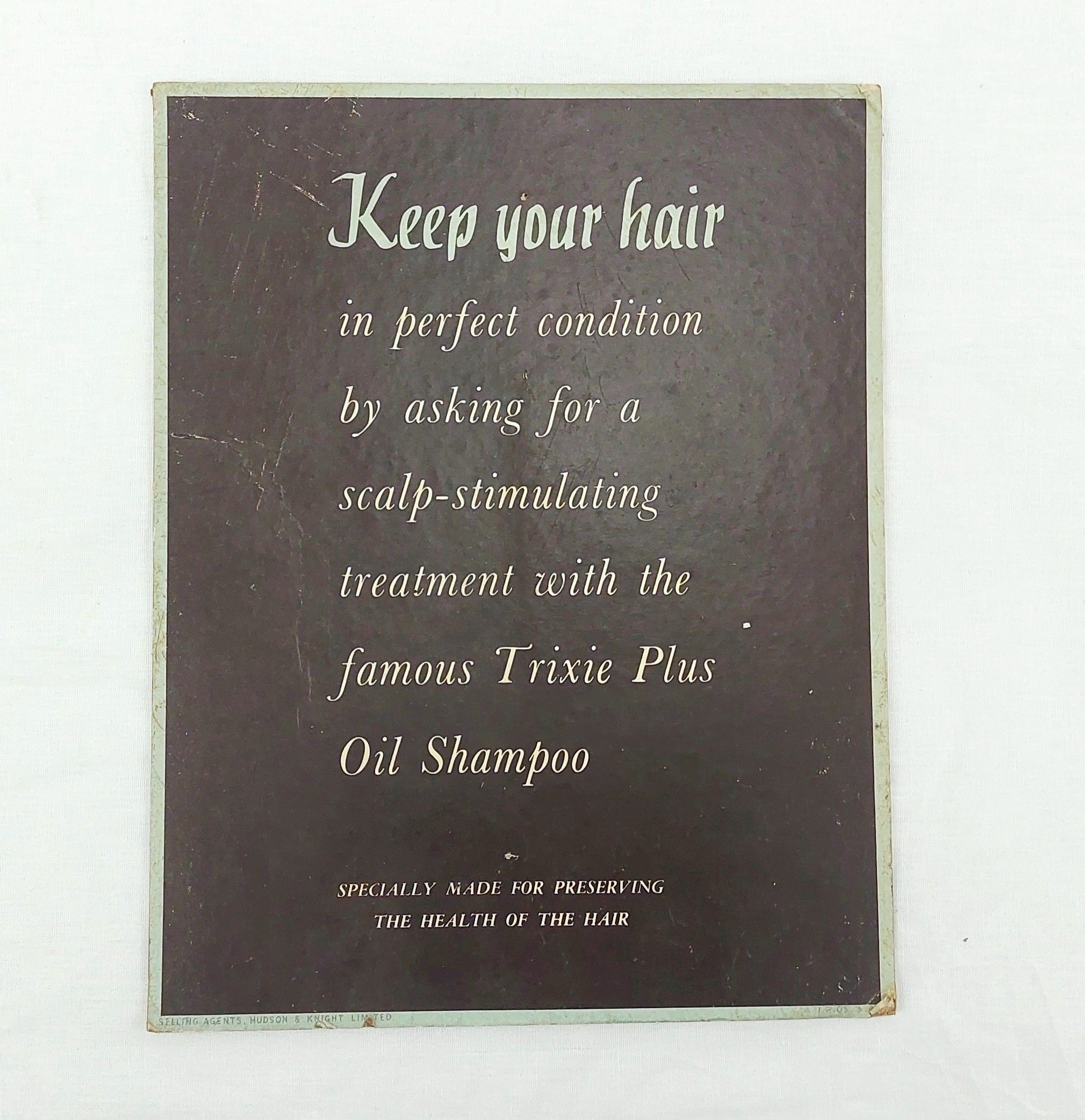 1950s Trixie Shampoo Card Shop Advertising Standee #1