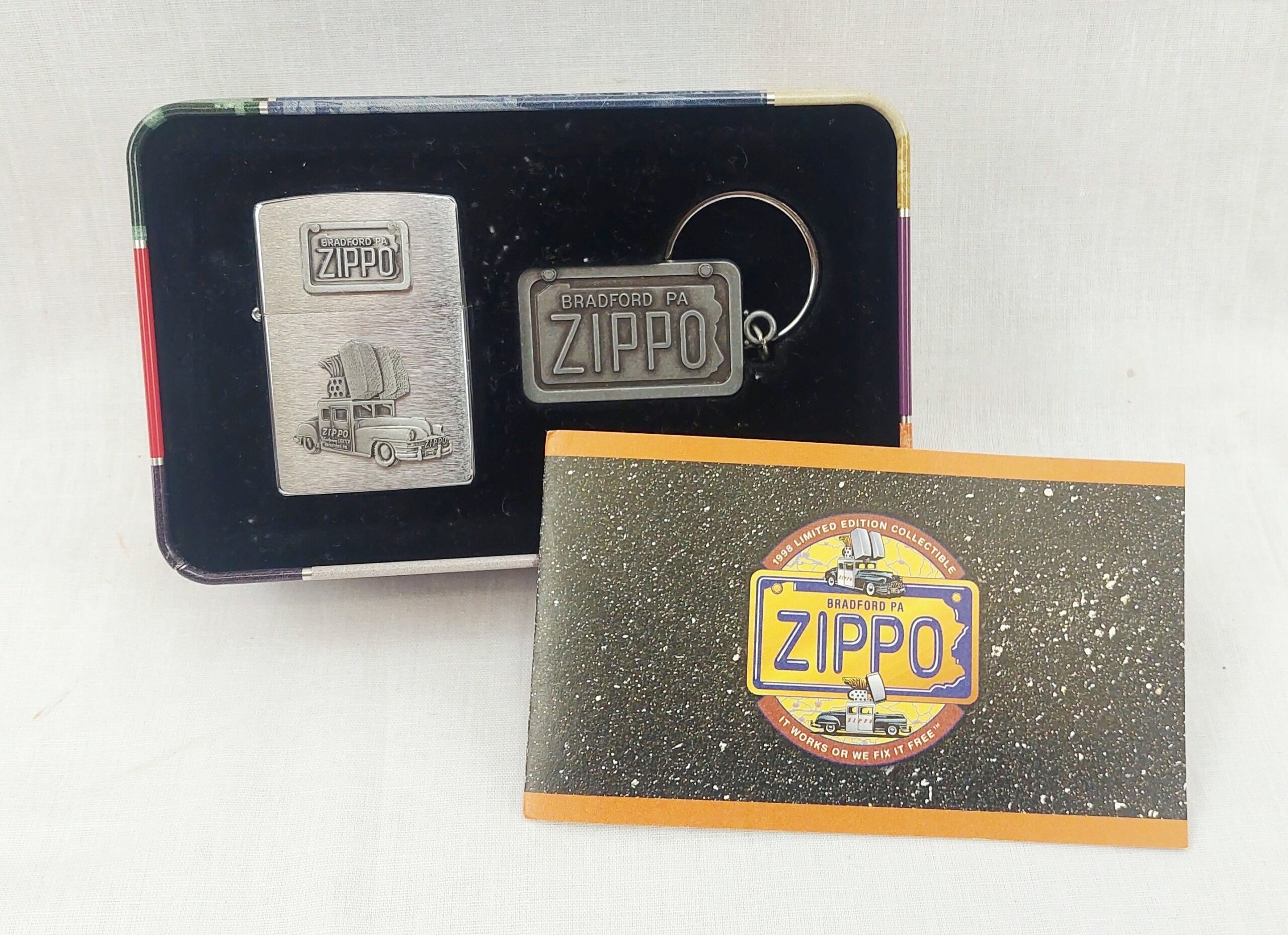 1998 Zippo Car Lighter In Collectors Tin - Image 4