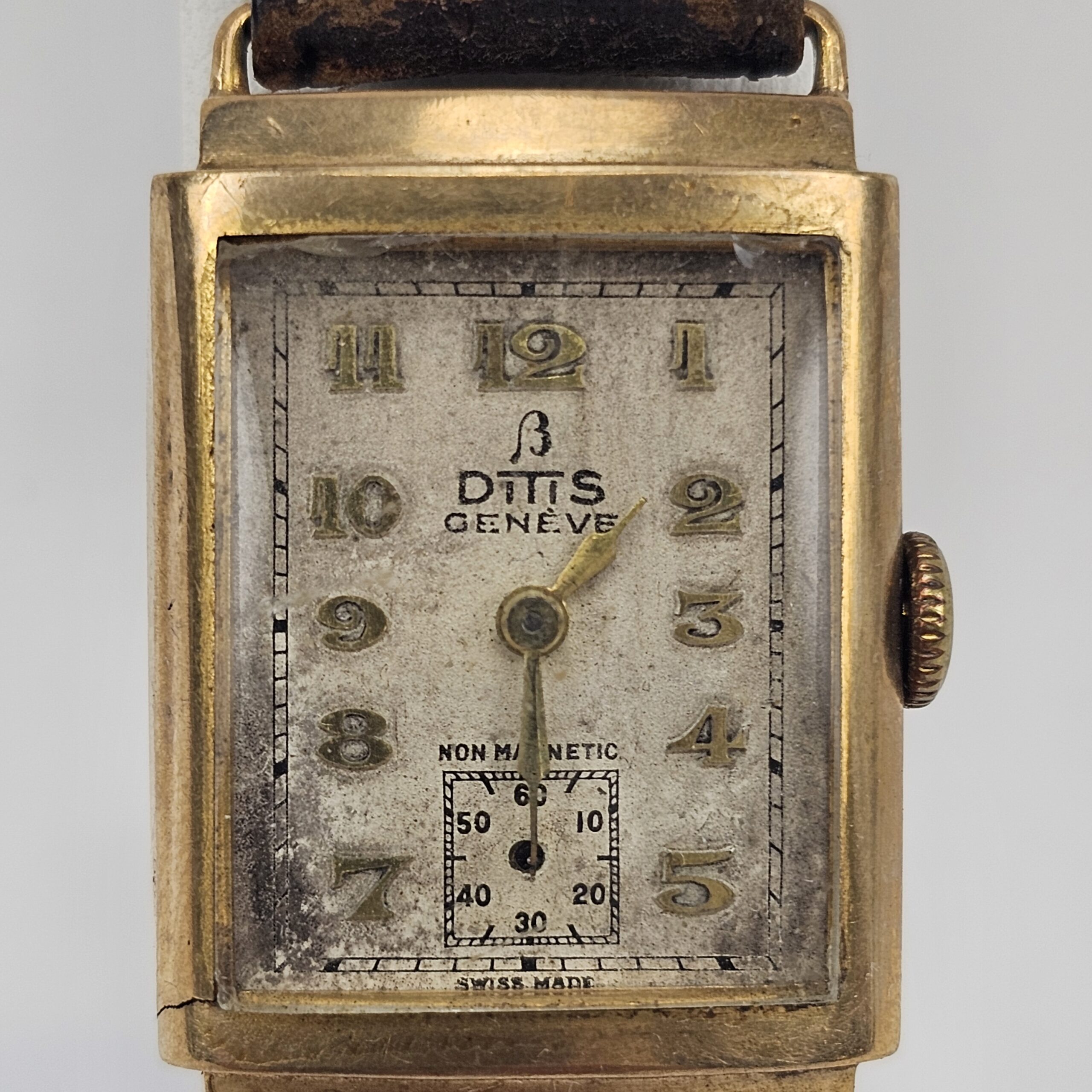 9ct Gold Ditis Geneve Manual Wristwatch c1939 - Image 2