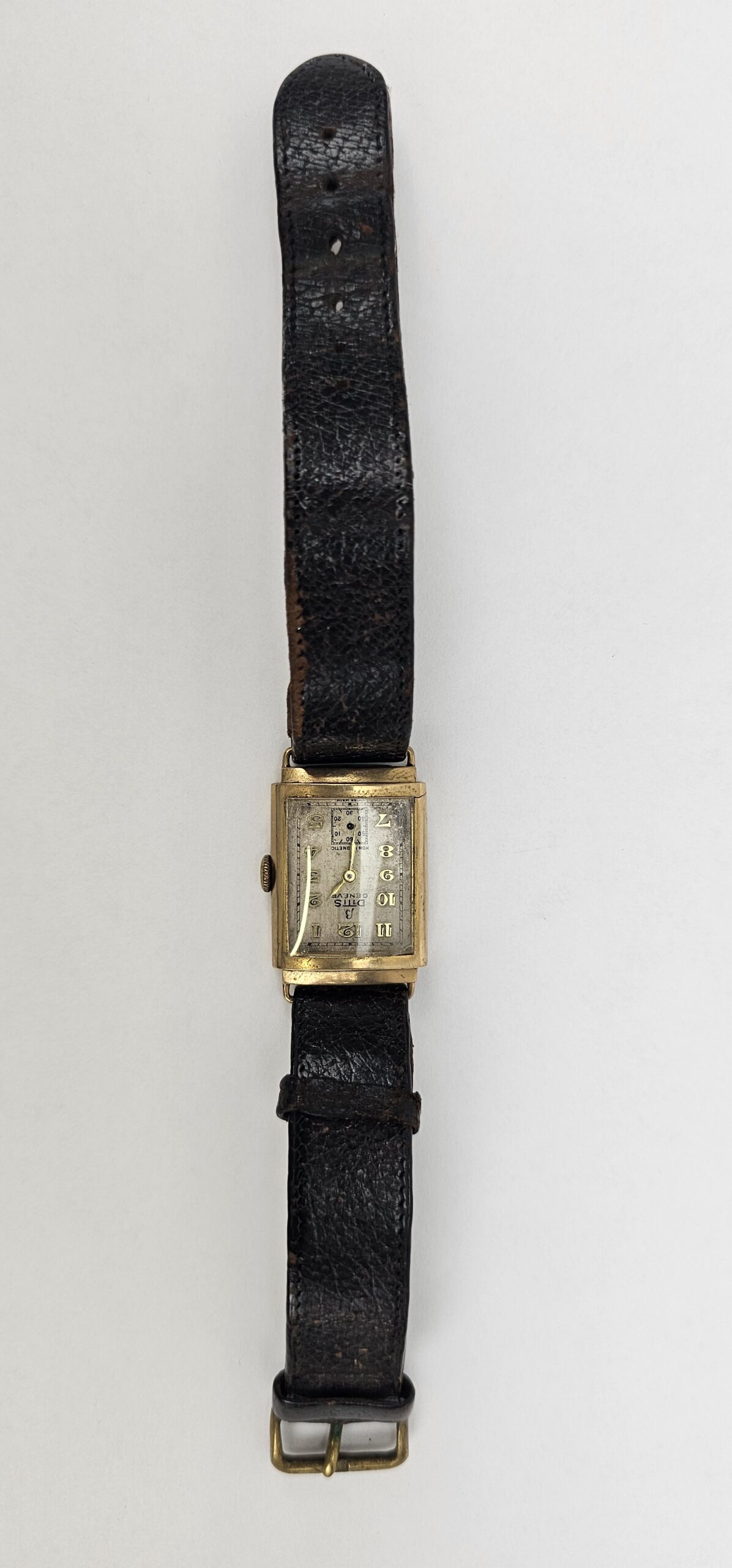 9ct Gold Ditis Geneve Manual Wristwatch c1939 - Image 6