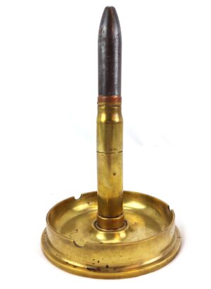British, WW1, Howitzer 4.5 Shell Case Trench Art Arshtray, Dated 1916 Made in Canada by MAC, with No 11 Primer dated 1942