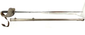 British, c1901-1910, Edward VII Royal Northumberland Fusiliers Officers 1897 Pattern Sword with Sword Knot and Original Scabbard