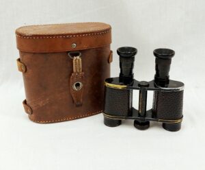 Cased WW1 French Officers Field Binoculars By Colmont Of Paris