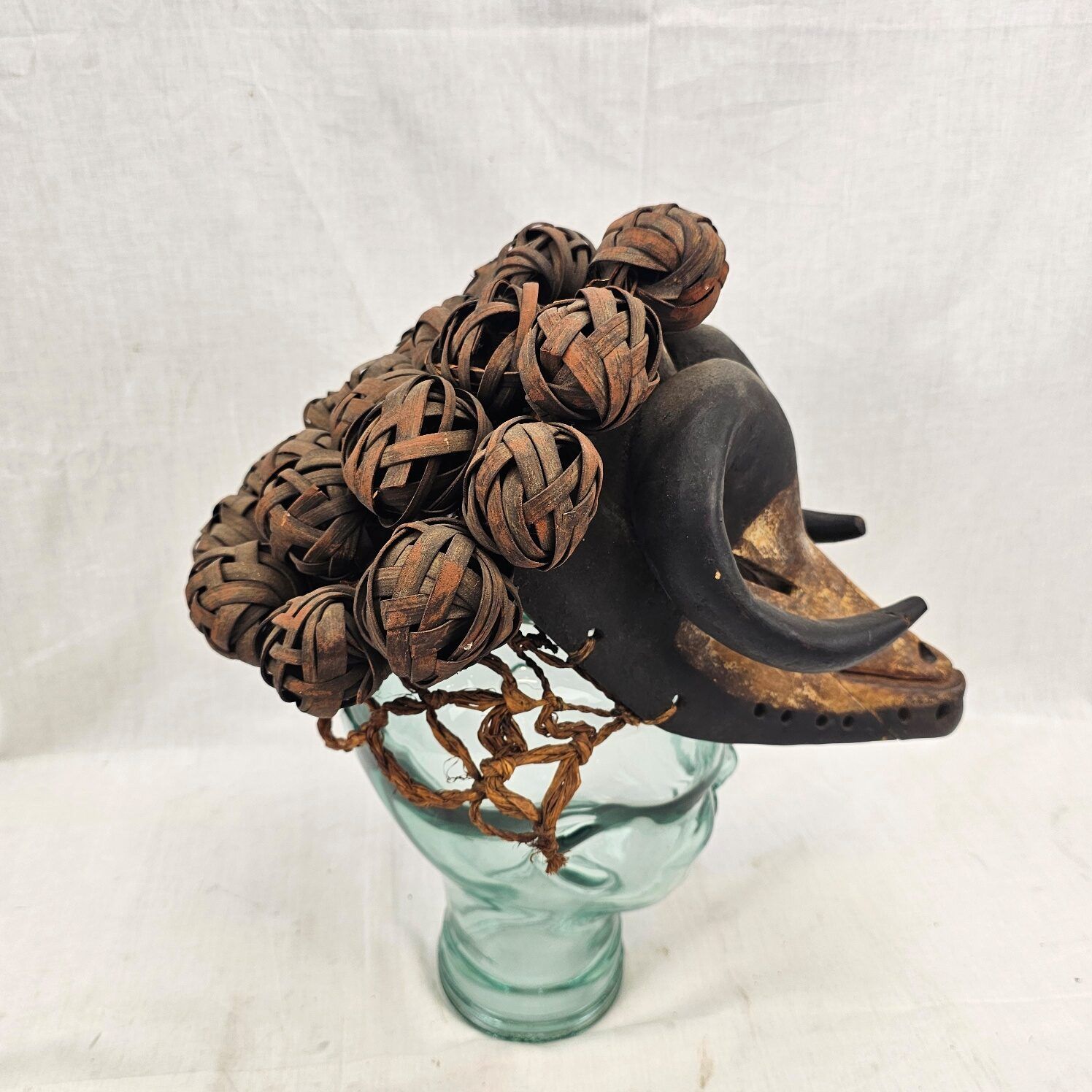 Circa 1900 West African Rams Head Tribal Mask - Image 6