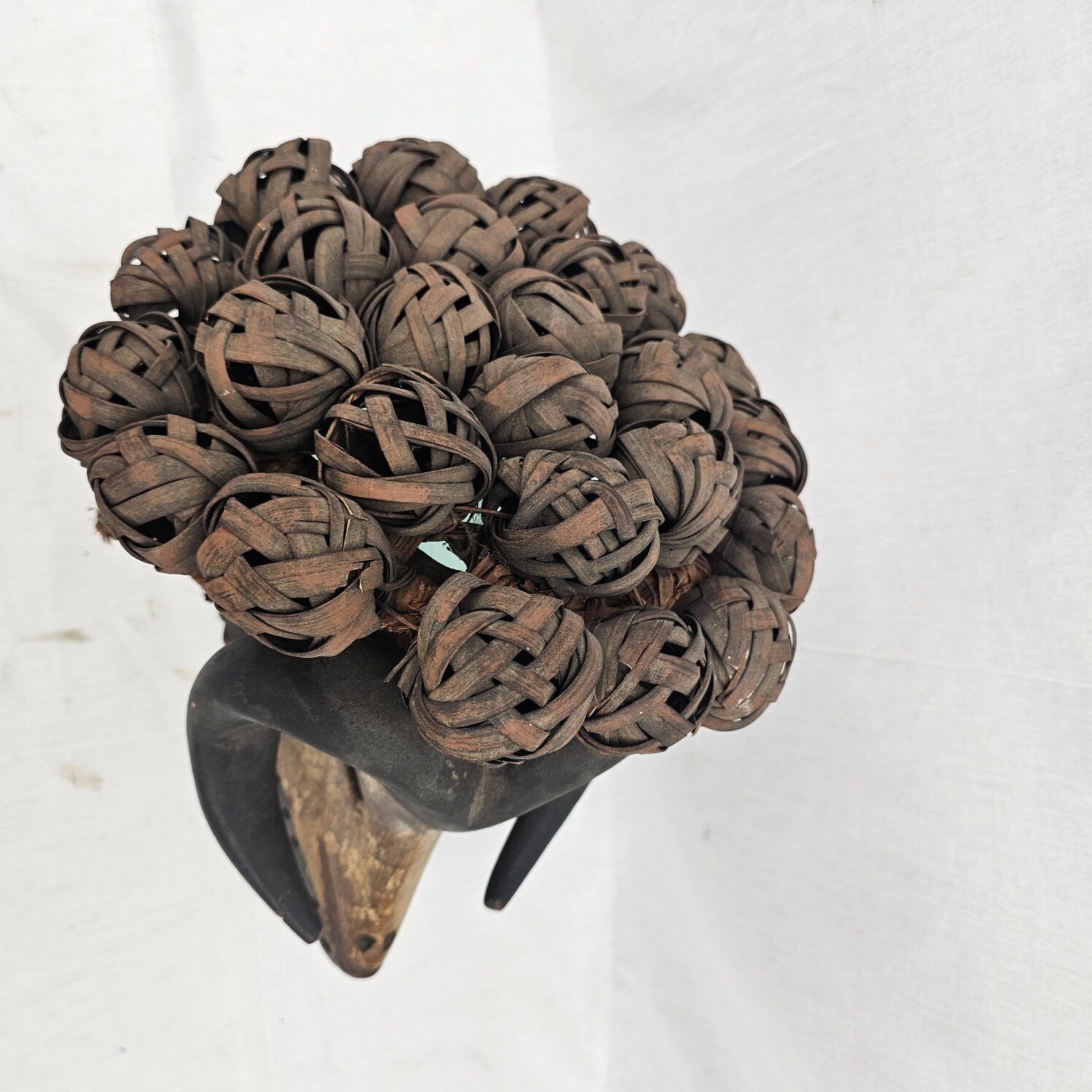 Circa 1900 West African Rams Head Tribal Mask - Image 7