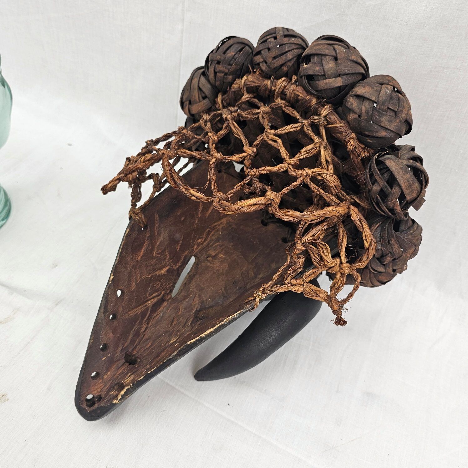 Circa 1900 West African Rams Head Tribal Mask - Image 9