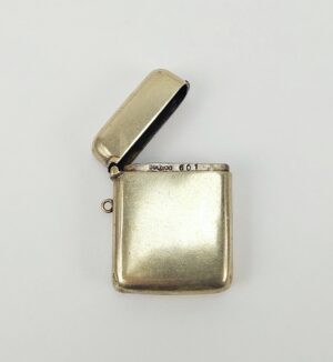 Edwardian Silver Plated Vesta Case