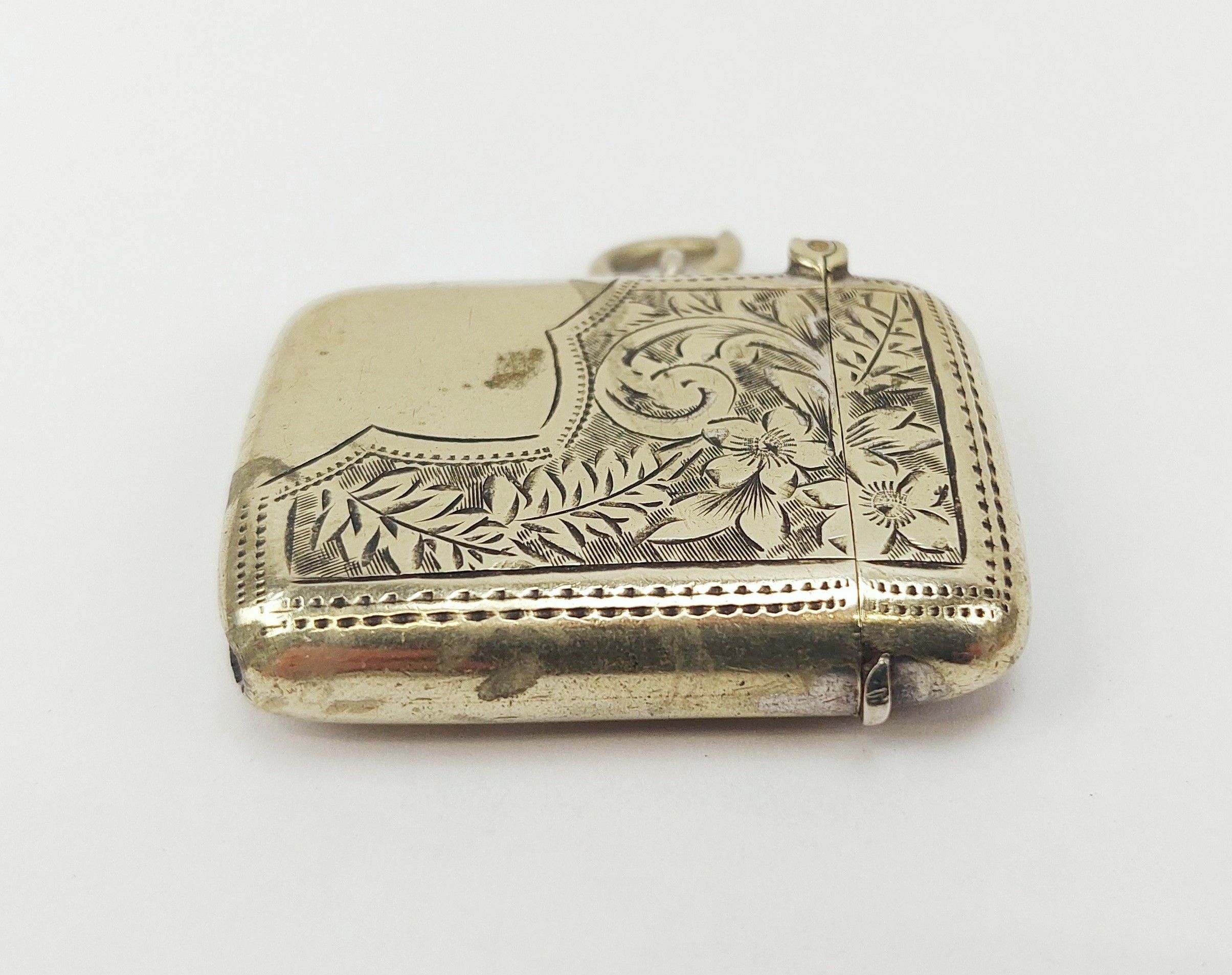 Edwardian Silver Plated Vesta Case - Image 6