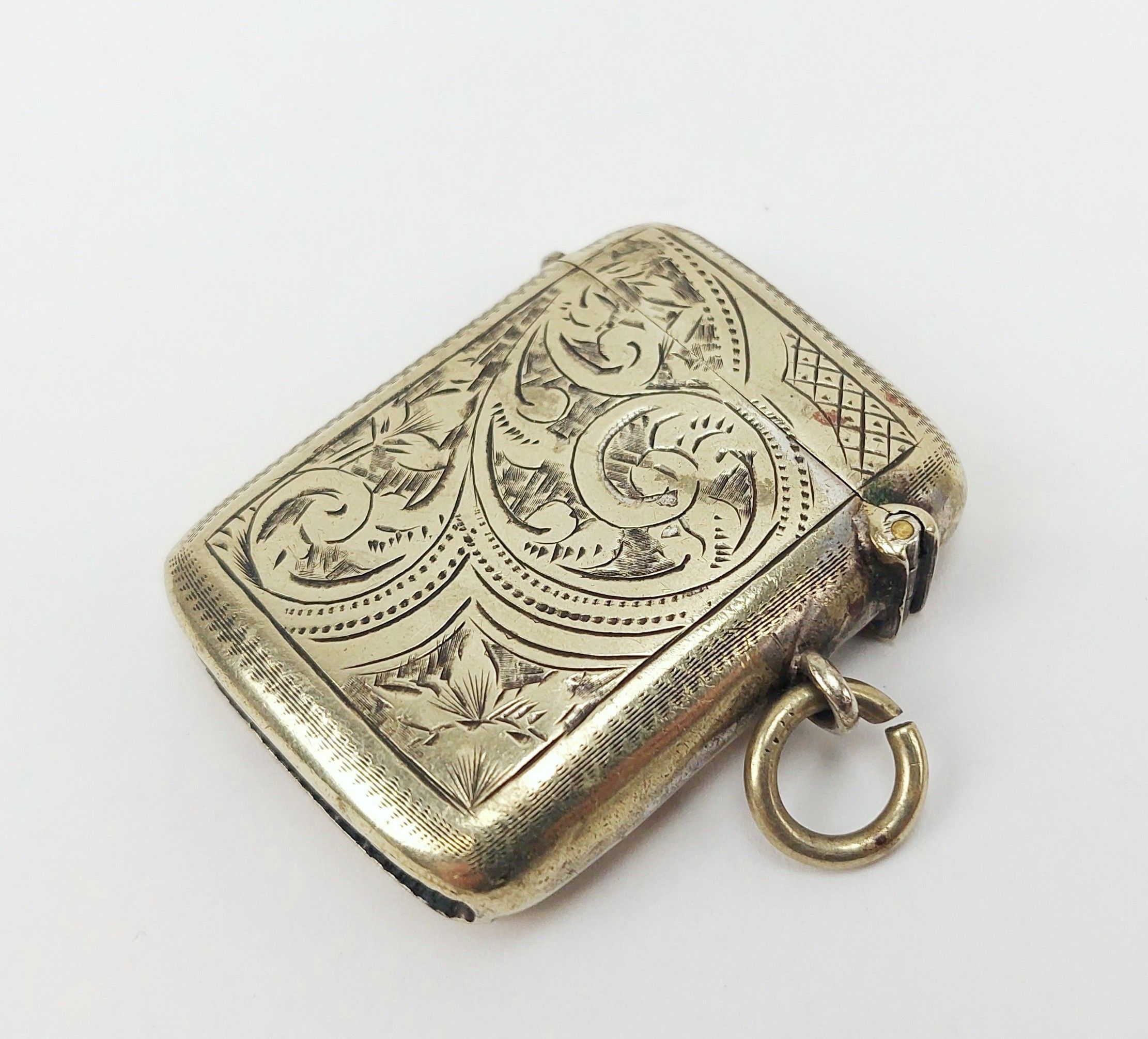 Edwardian Silver Plated Vesta Case - Image 3