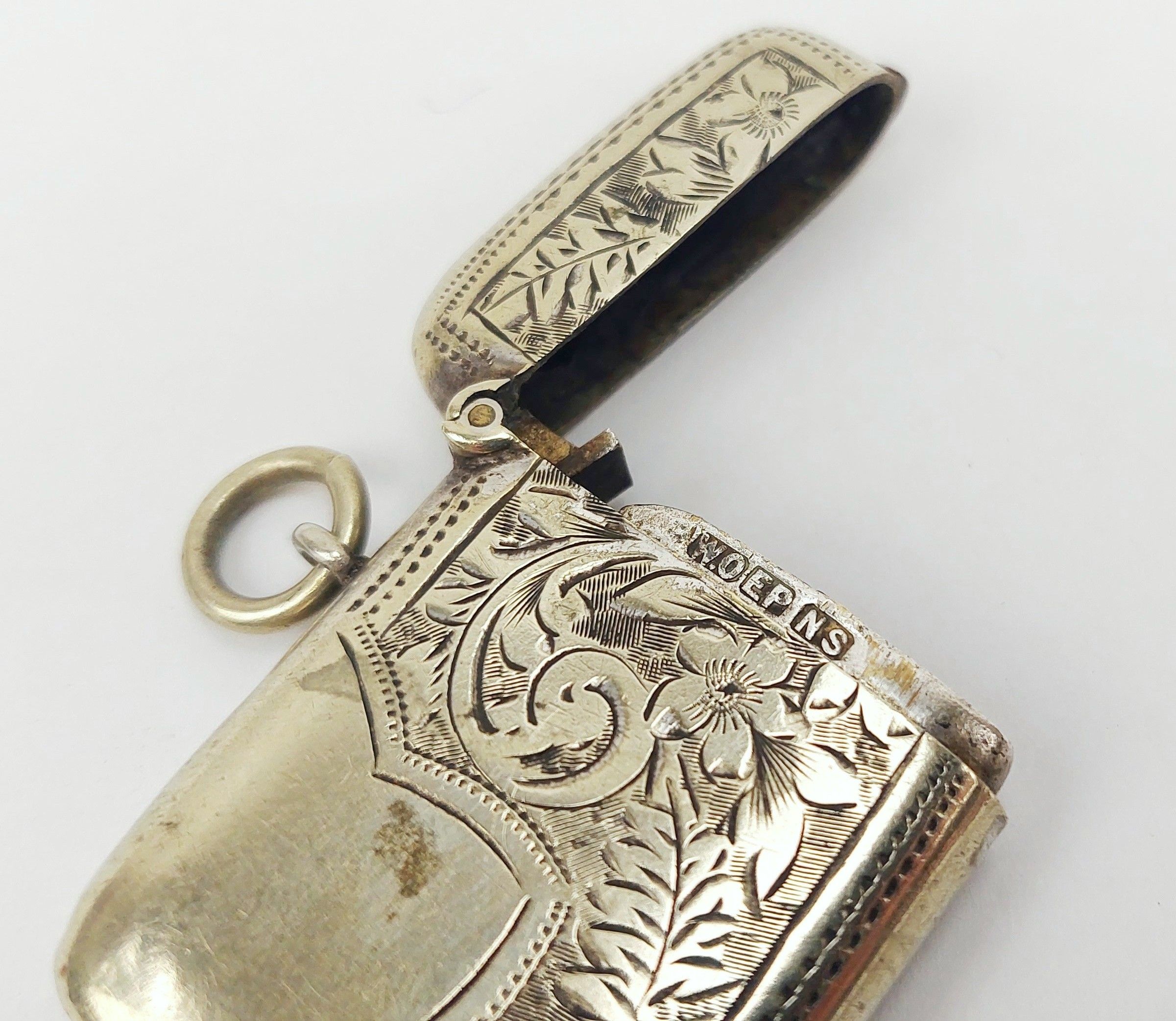 Edwardian Silver Plated Vesta Case - Image 2