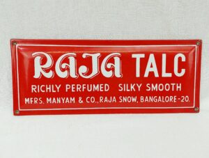 Enamel Raja Talc Bangalore Advertising Sign