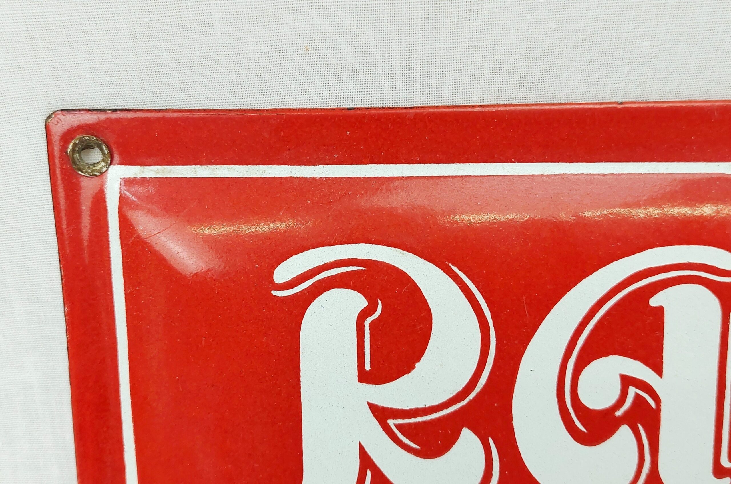 Enamel Raja Talc Bangalore Advertising Sign - Image 2