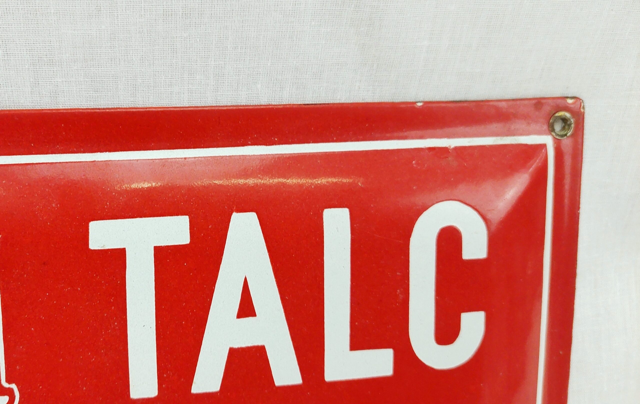 Enamel Raja Talc Bangalore Advertising Sign - Image 3