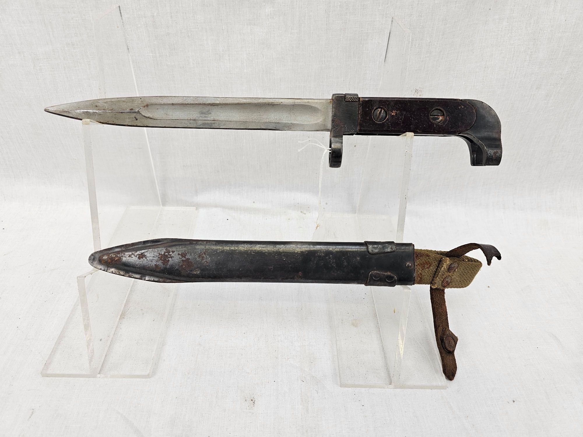 First Pattern Soviet AK 47 Bayonet Type 6X2 1955-1960 With Scabbard - Image 4