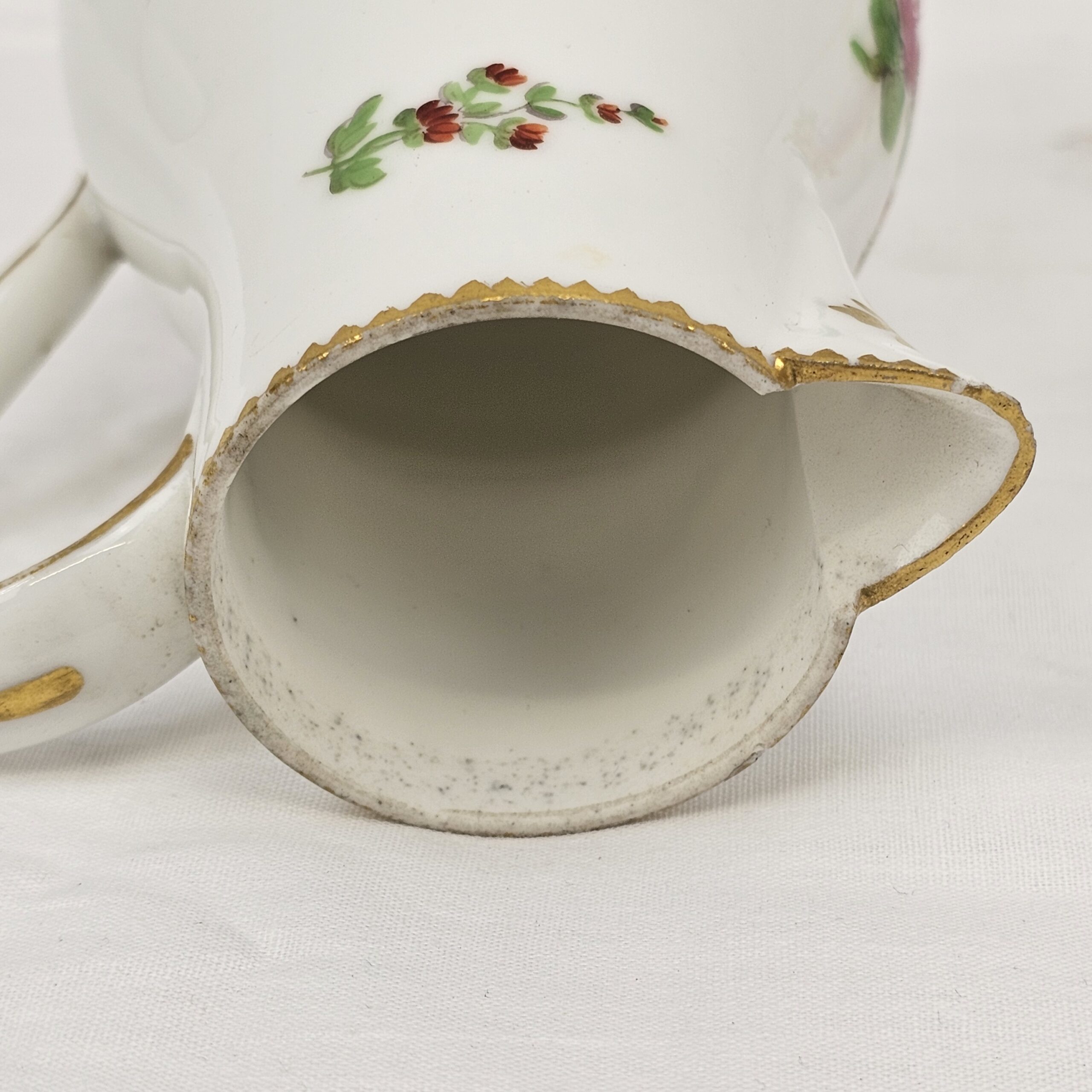 French Faubourg St. Denis Coffee Cans & Milk Jug 1769-1793 - 1st French Porcelain - Image 13