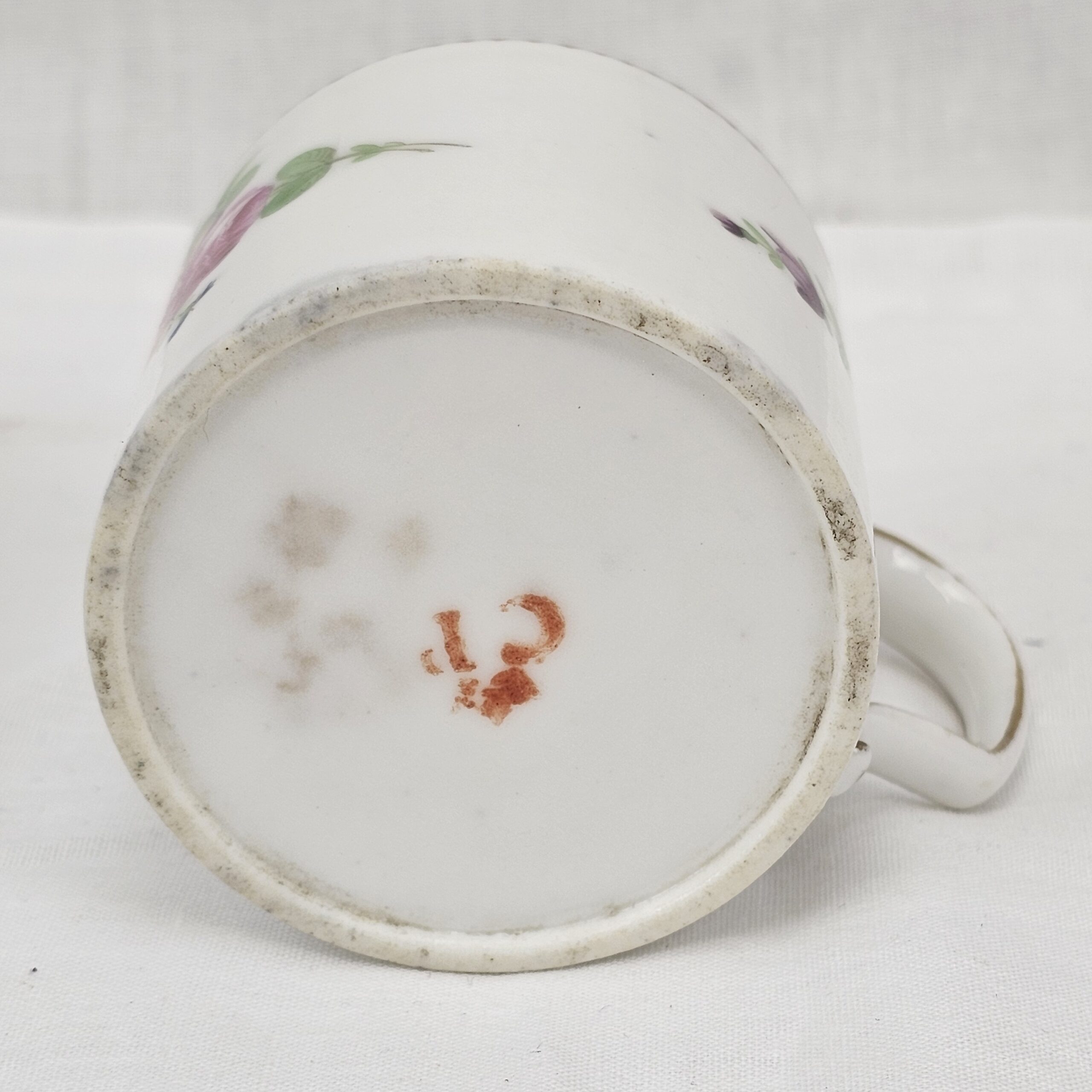 French Faubourg St. Denis Coffee Cans & Milk Jug 1769-1793 - 1st French Porcelain - Image 15