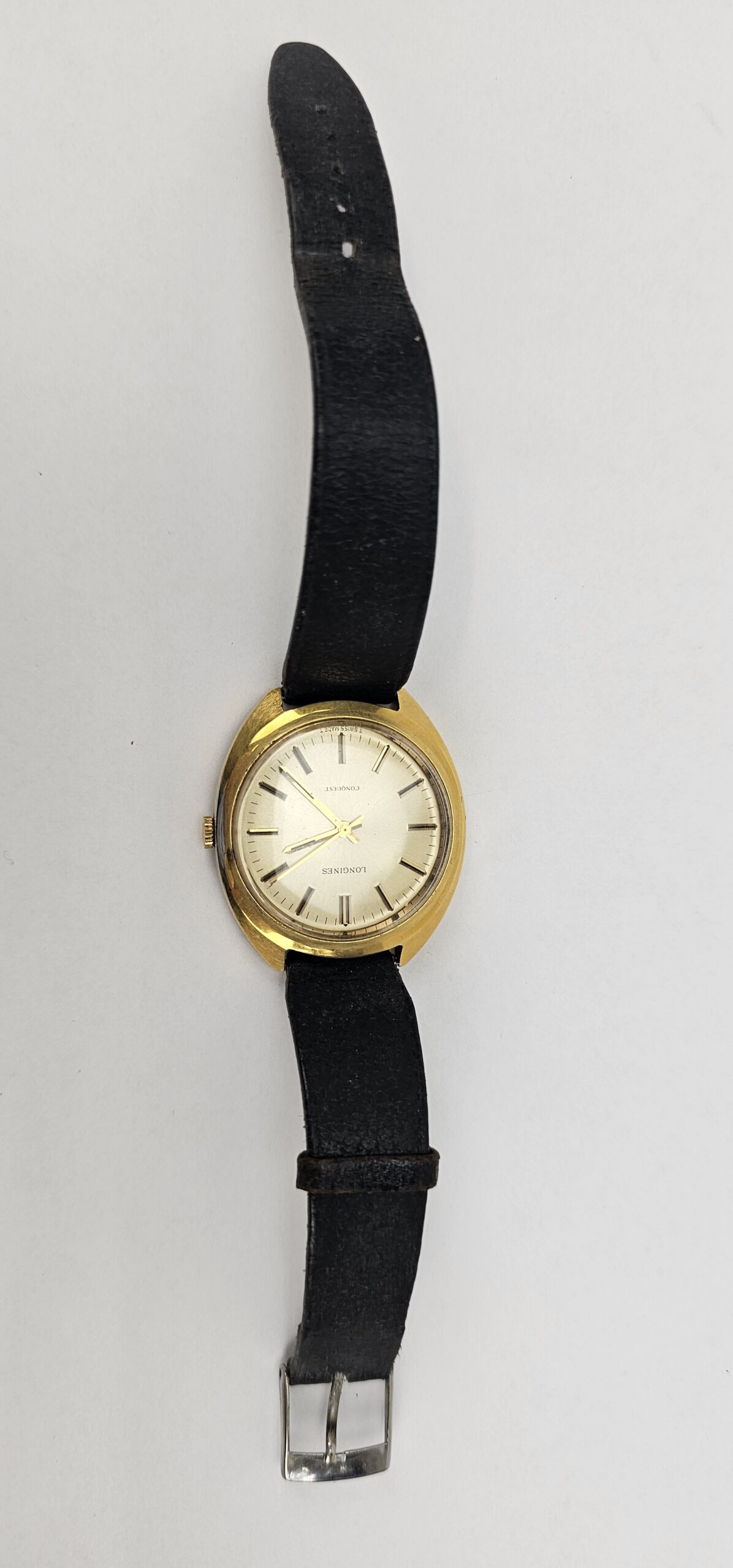 Gents Gold Plated Longines Conquest Wrist Watch c1972 - Image 7