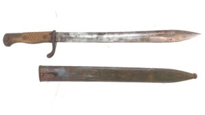 Imperial German, WW1, 2nd Pattern M1898/05 n/A (Mauser Gew 98) Sword Bayonet and Scabbard, Made by Carl Eickhorn of Solingen, Dated 1918