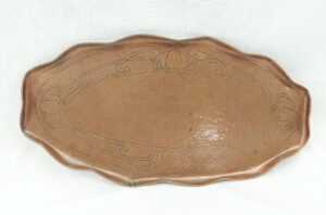 Large Art Nouveau Copper Tray