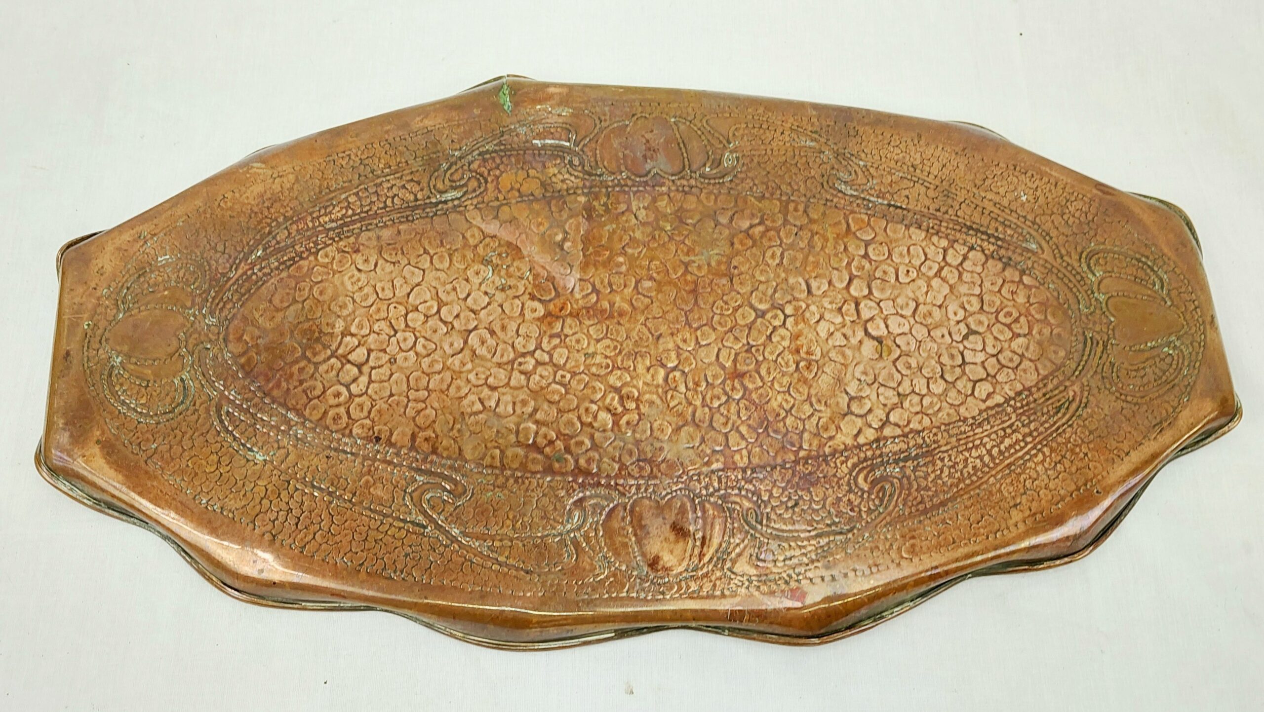 Large Art Nouveau Copper Tray - Image 7