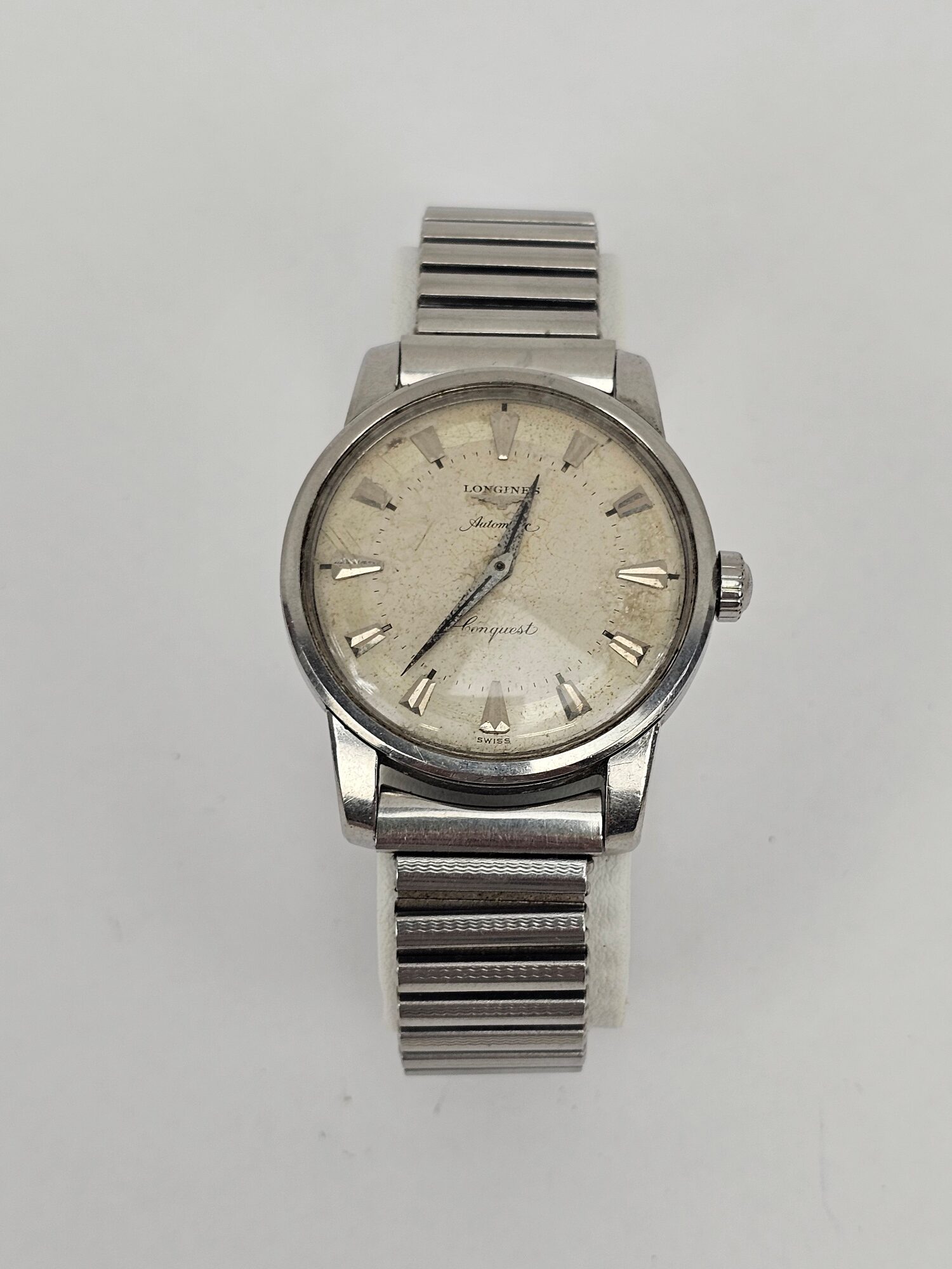 Longines Conquest Stainless Steel Automatic Wrist Watch – Gents c1955