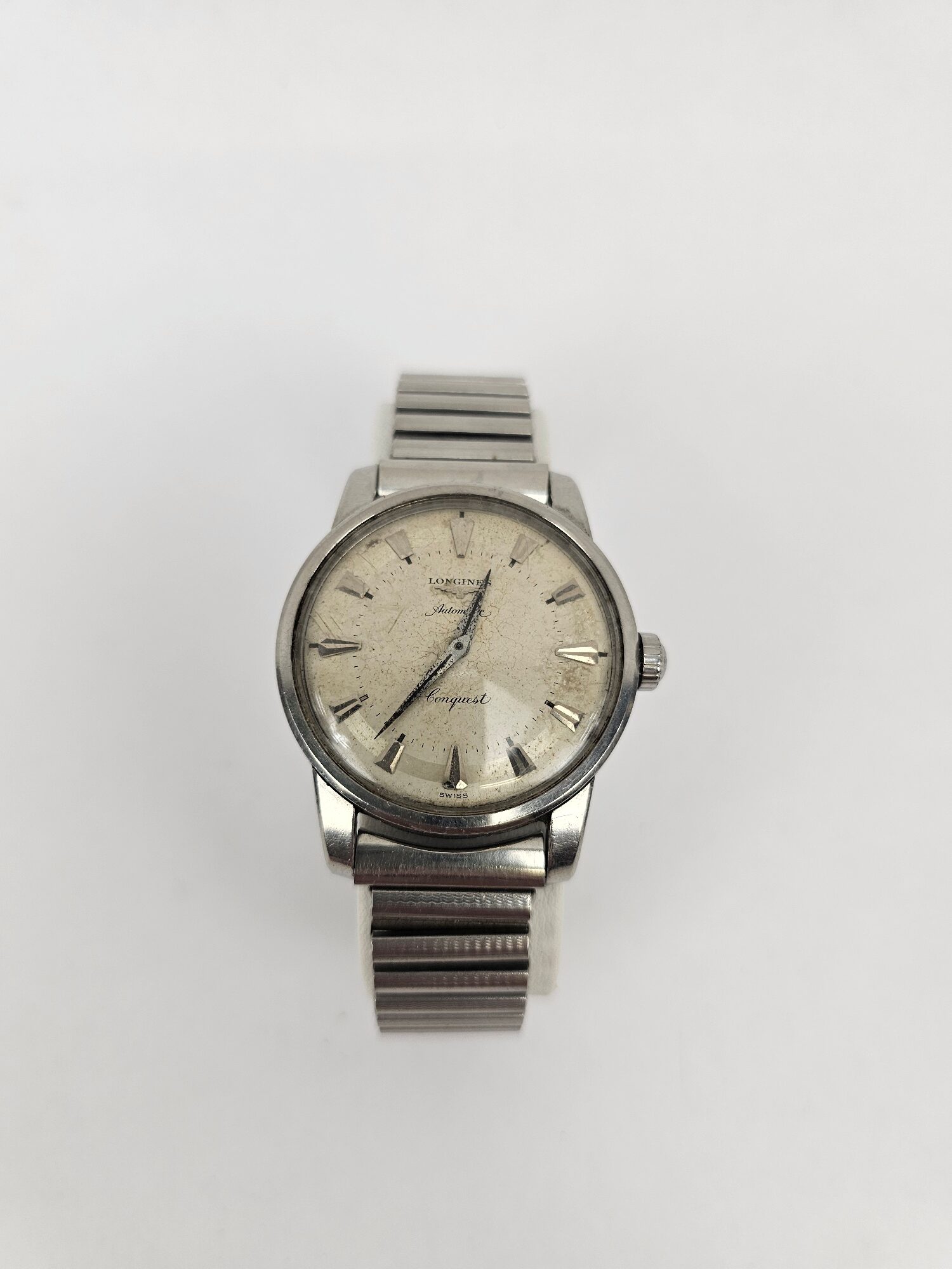 Longines Conquest Stainless Steel Automatic Wrist Watch – Gents c1955 - Image 2