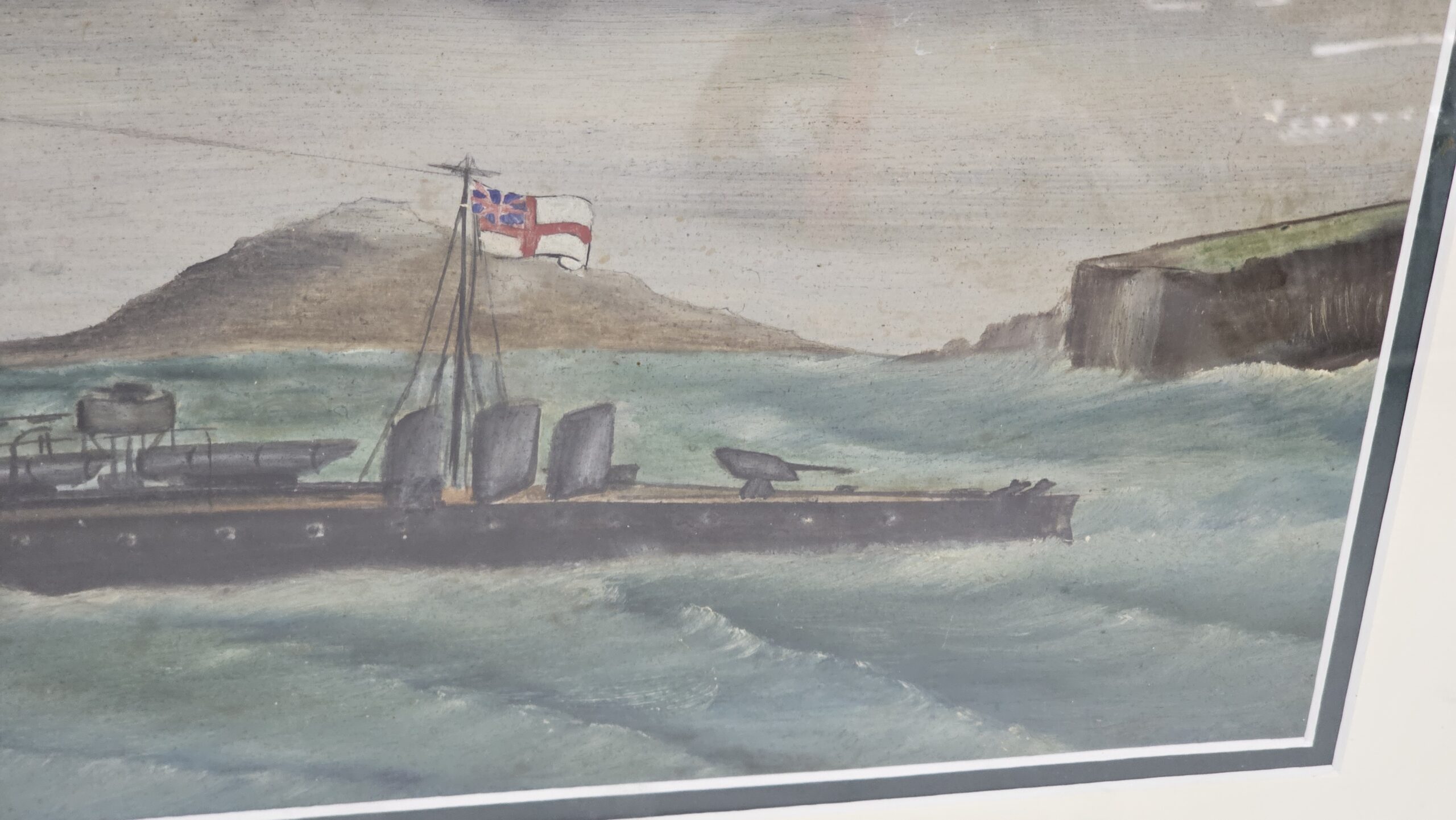 Naive Oil of Torpedo Boat Destroyer c. 1910 - Image 5