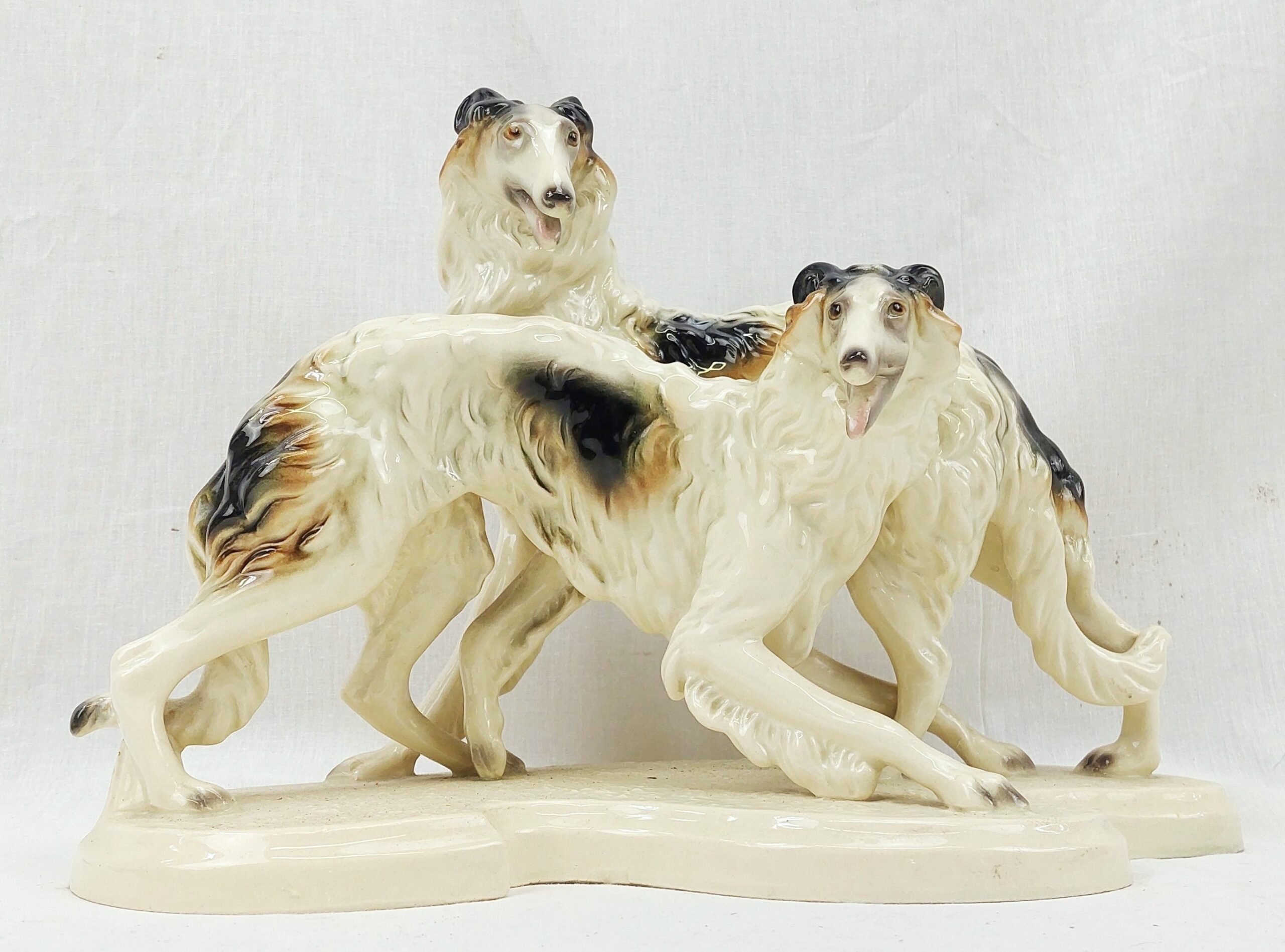 Pair Of 1930s Greyhounds By Cortendorf Of Germany - Image 2