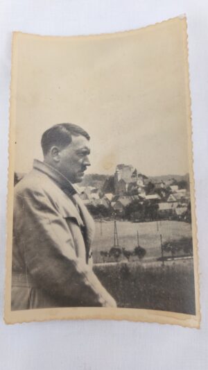 WW2, Period Photograph, Adolf Hitler, during a trip across Germany, here in Hiltpolstein, Franconian Switzerland, near Bamberg, 1934, Weimar Republic
