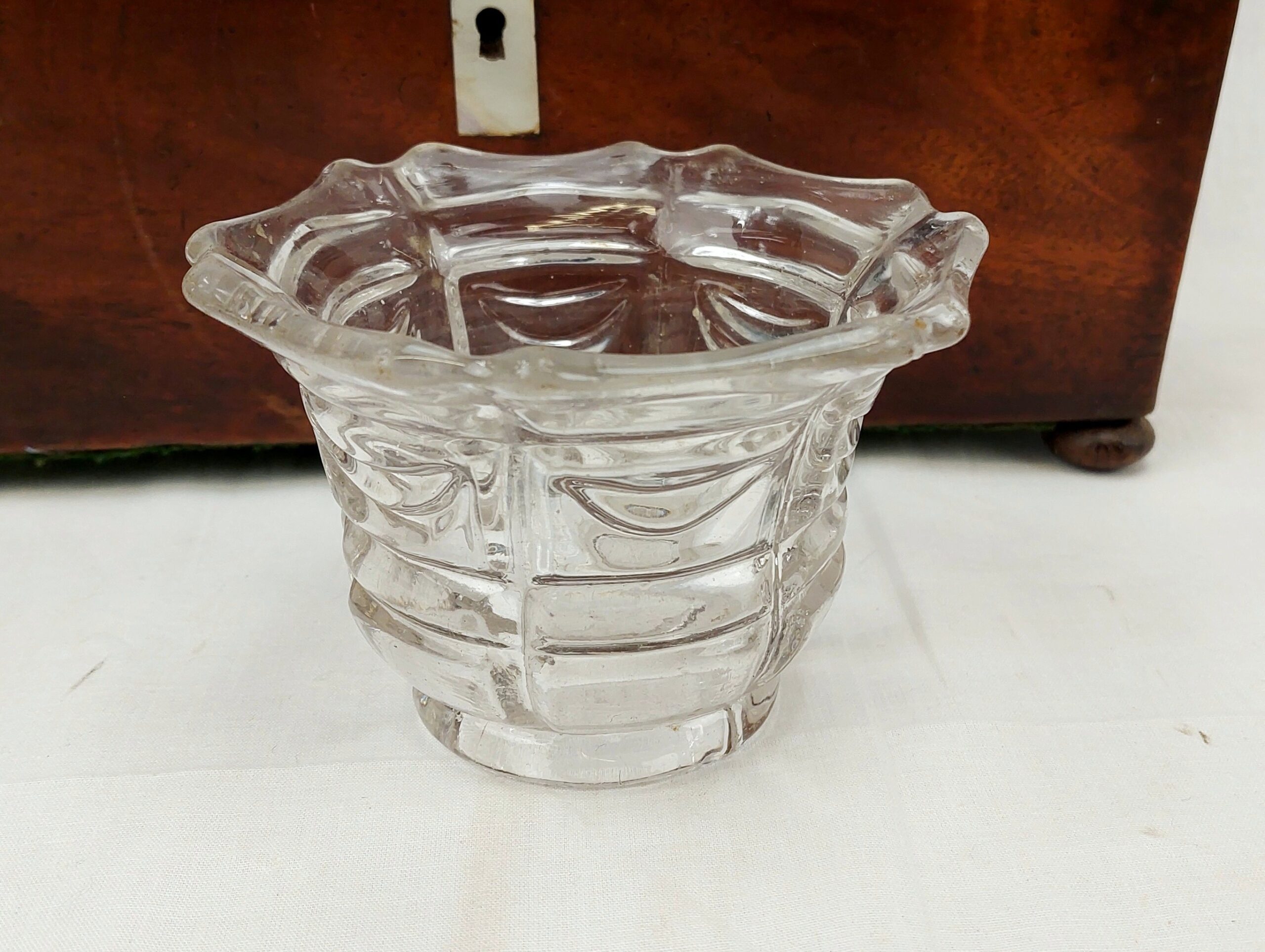 Regency Walnut Tea Caddy Casket - Image 11