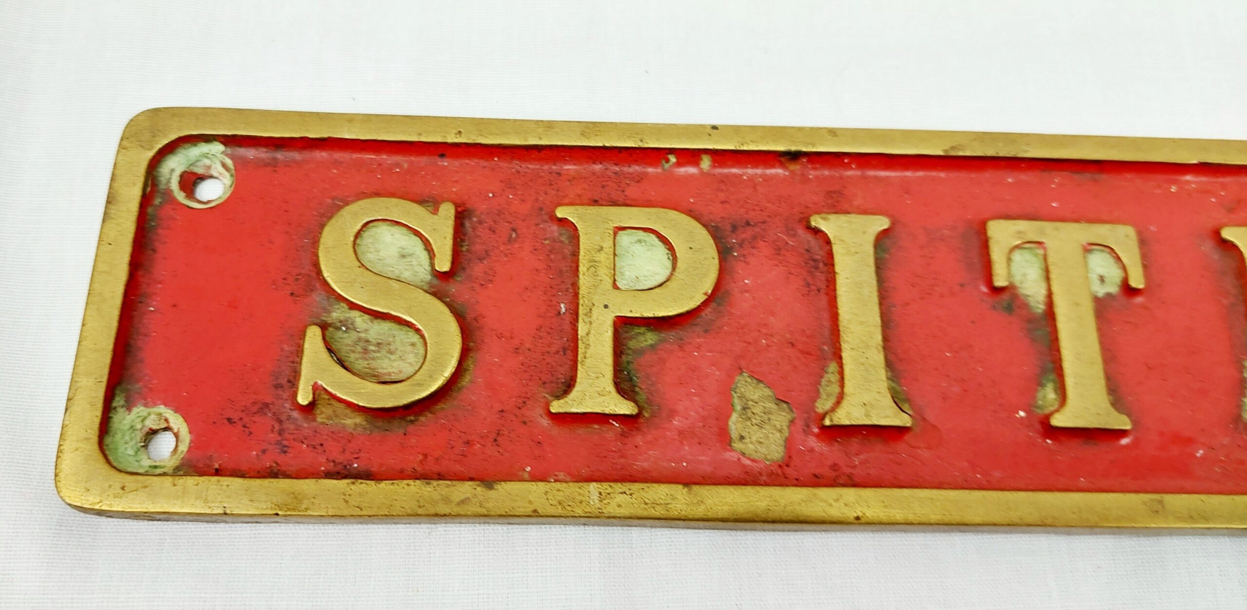 Bronze Burrell Traction Engine Spitfire Name Plate - Image 2
