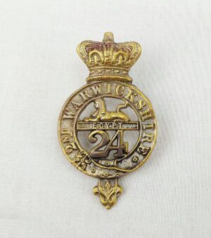 Victorian 24th 2nd Warwickshire Regiment Of Foot NCOs Glengarry Cap Badge